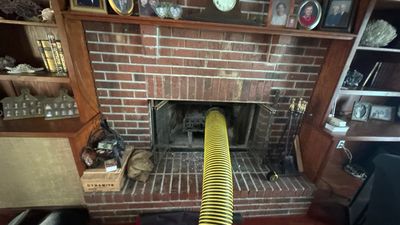 Chimney cleaning found to be with a damaged flue pipe