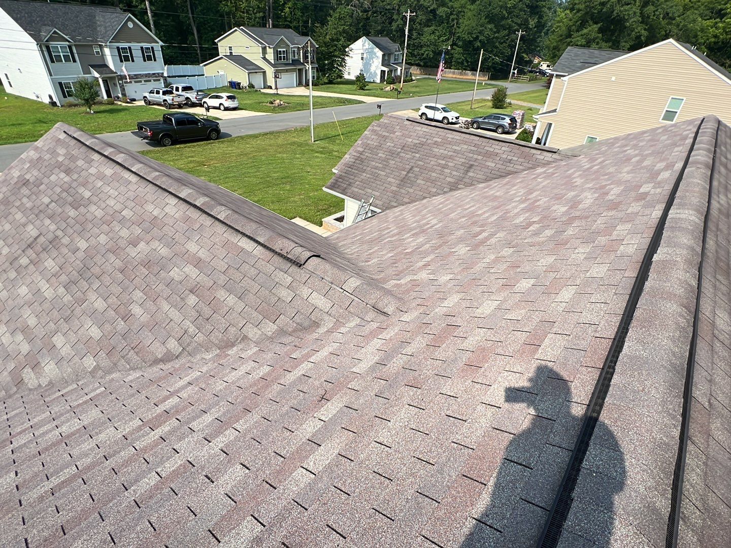 Residential Roofing Installation using Owens Corning Oakridge Onyx Black by RISE Roofing & Restoration, LLC