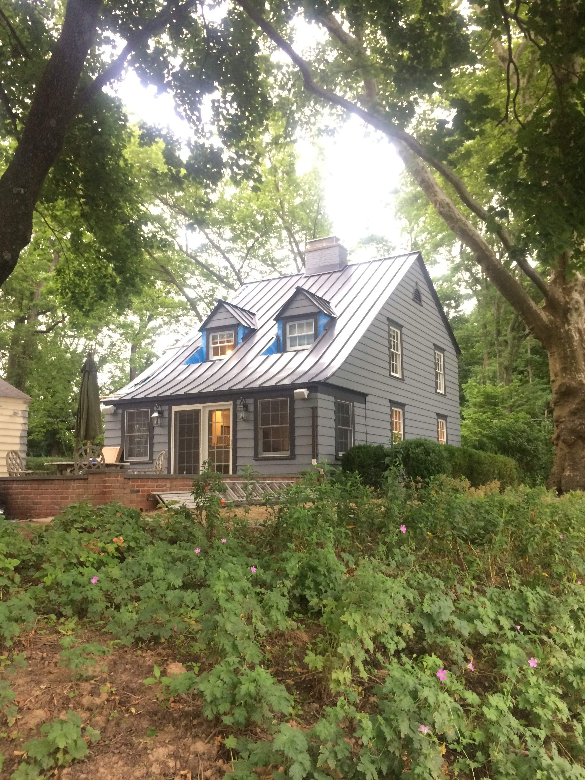 Standing Seam Metal Roof using Aluminum 032GA color Charcoal Grey by CMNG LLC