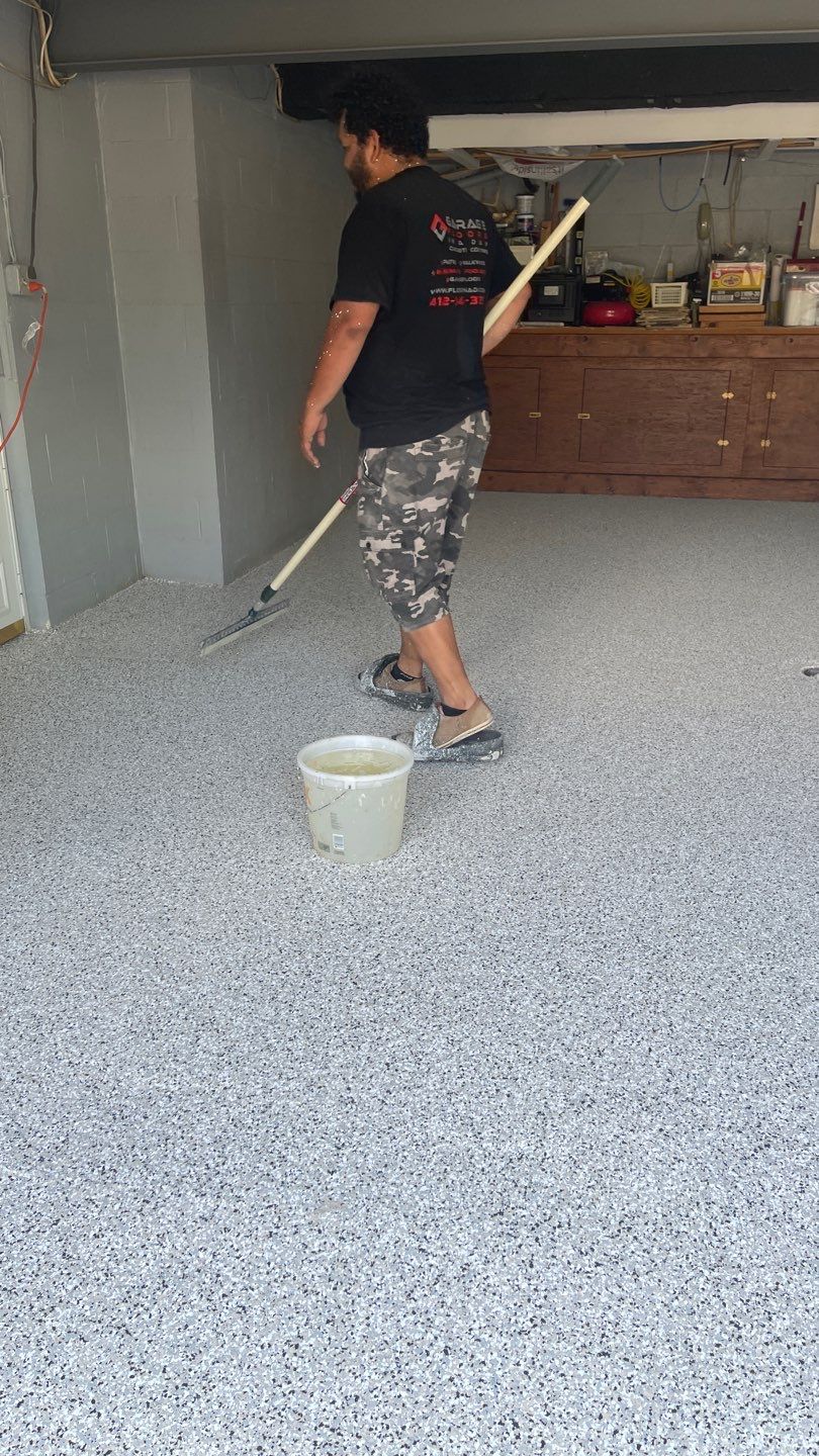 Driveway + Garage Project in Cranberry Township by Floors in a Day, Inc