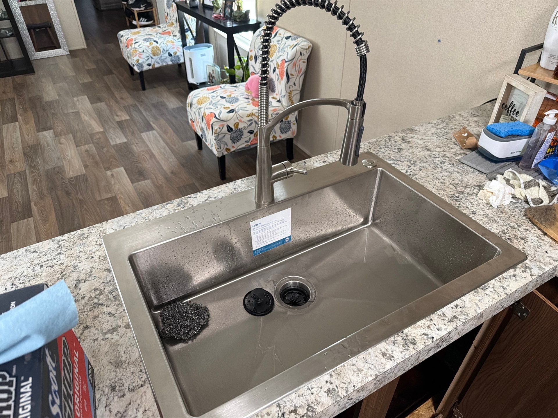 Kitchen Sink and High-Arc Faucet Installation in Brenham by 4L Contracting LLC