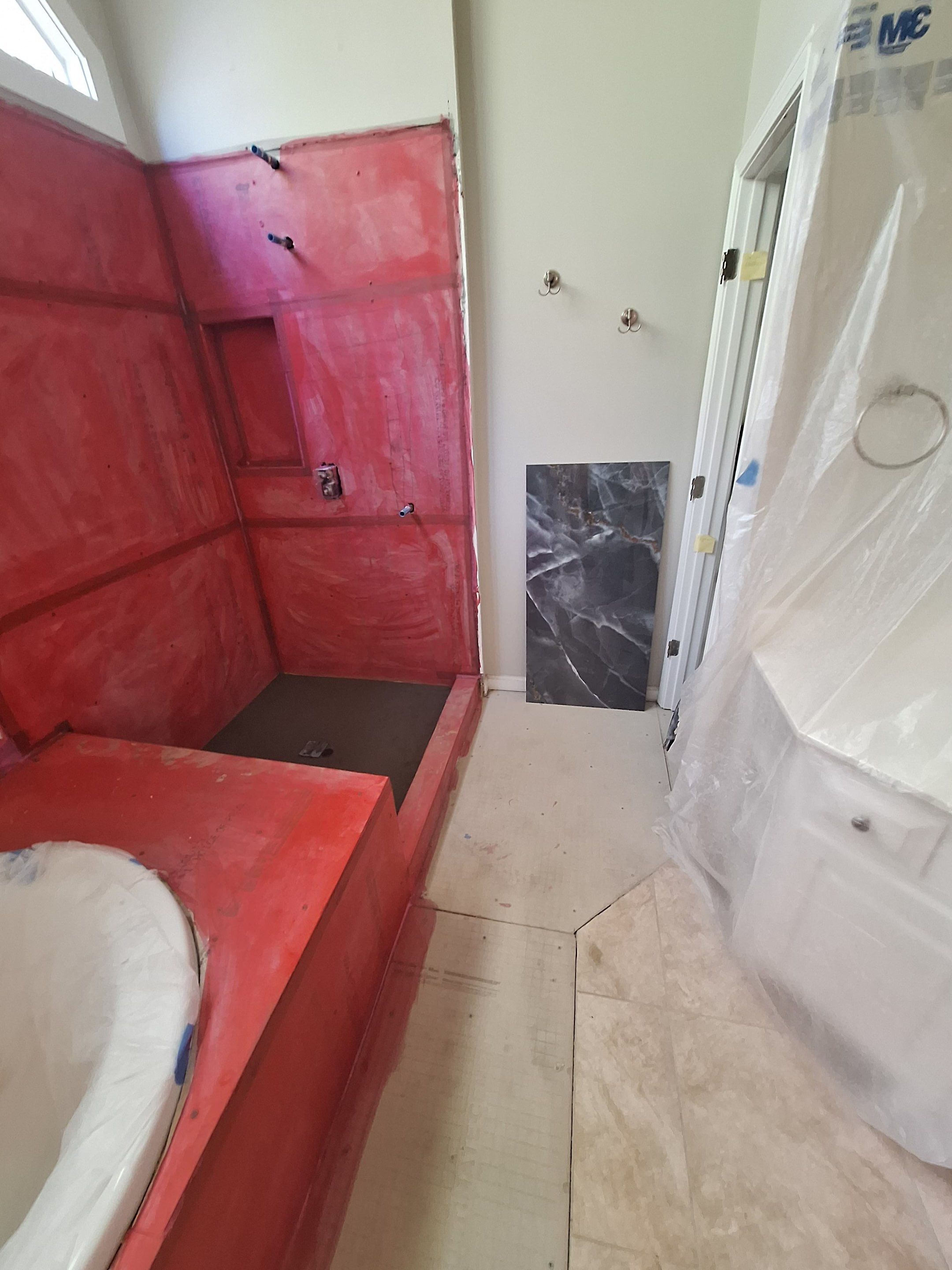 Master bathroom renovation by Prudencio