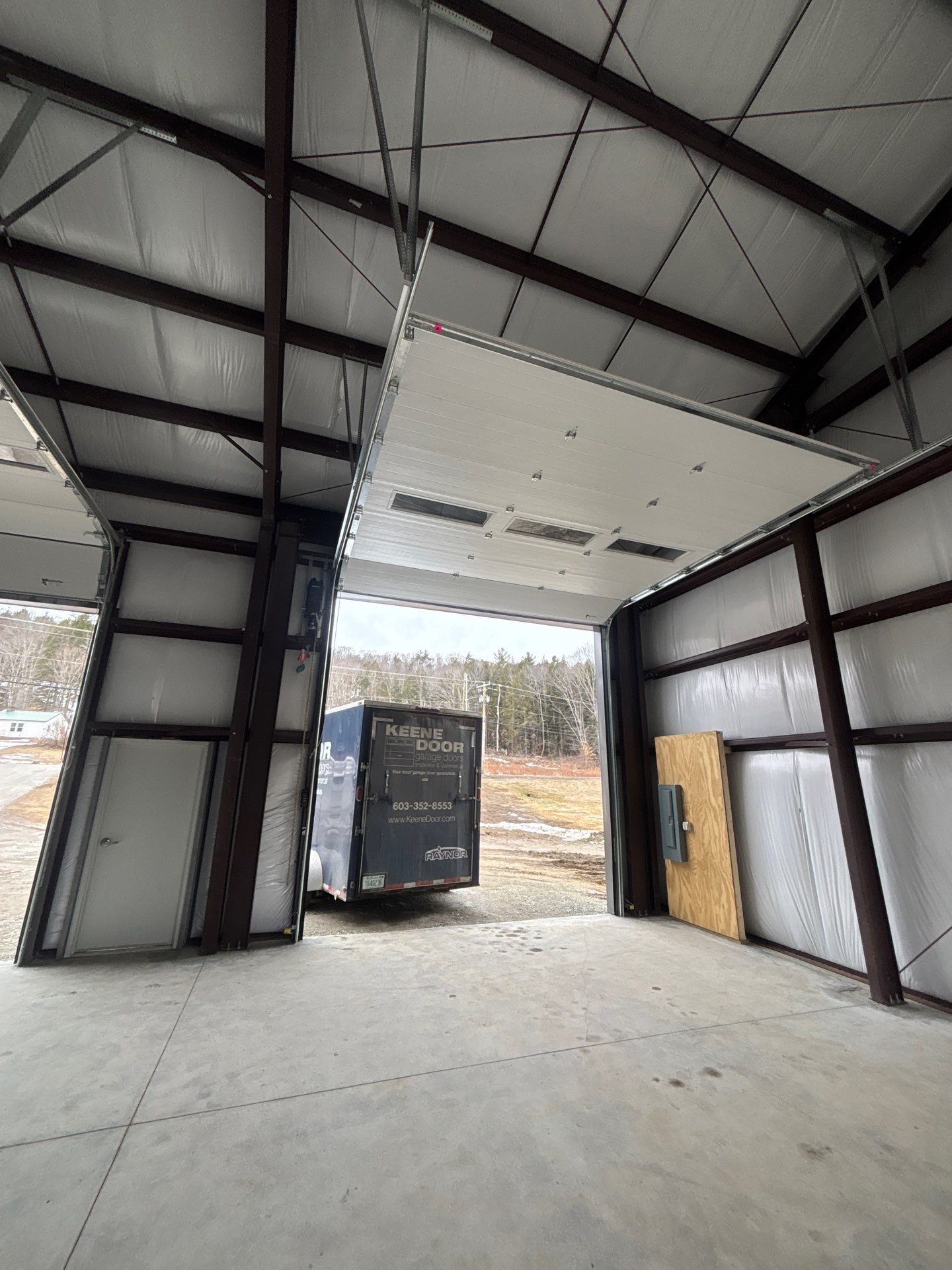 Commercial Door Installation using Raynor Aspen 138 Garage Doors by Keene Door