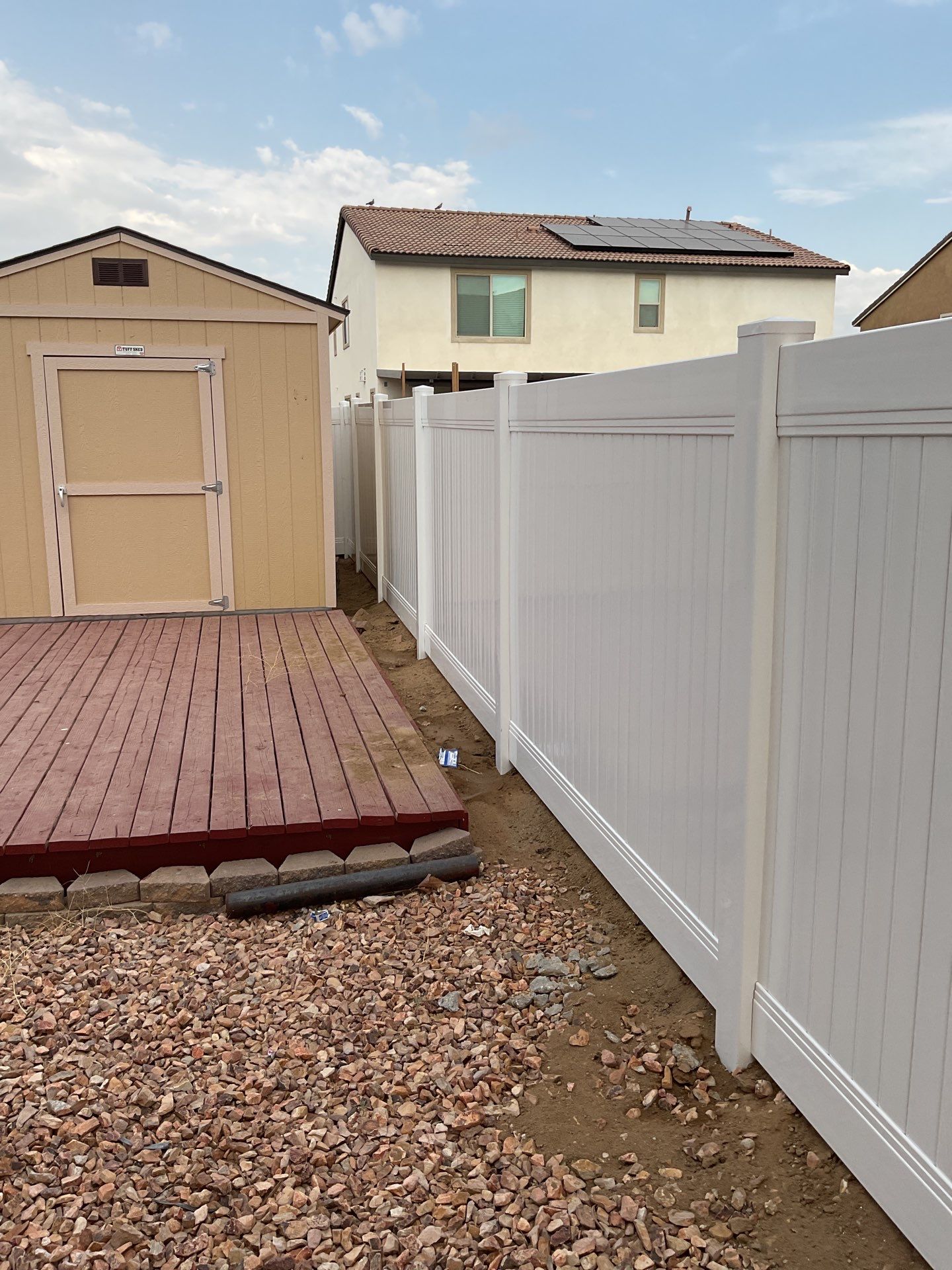 Fence Installation using Vinyl by Fence Guys Inc.