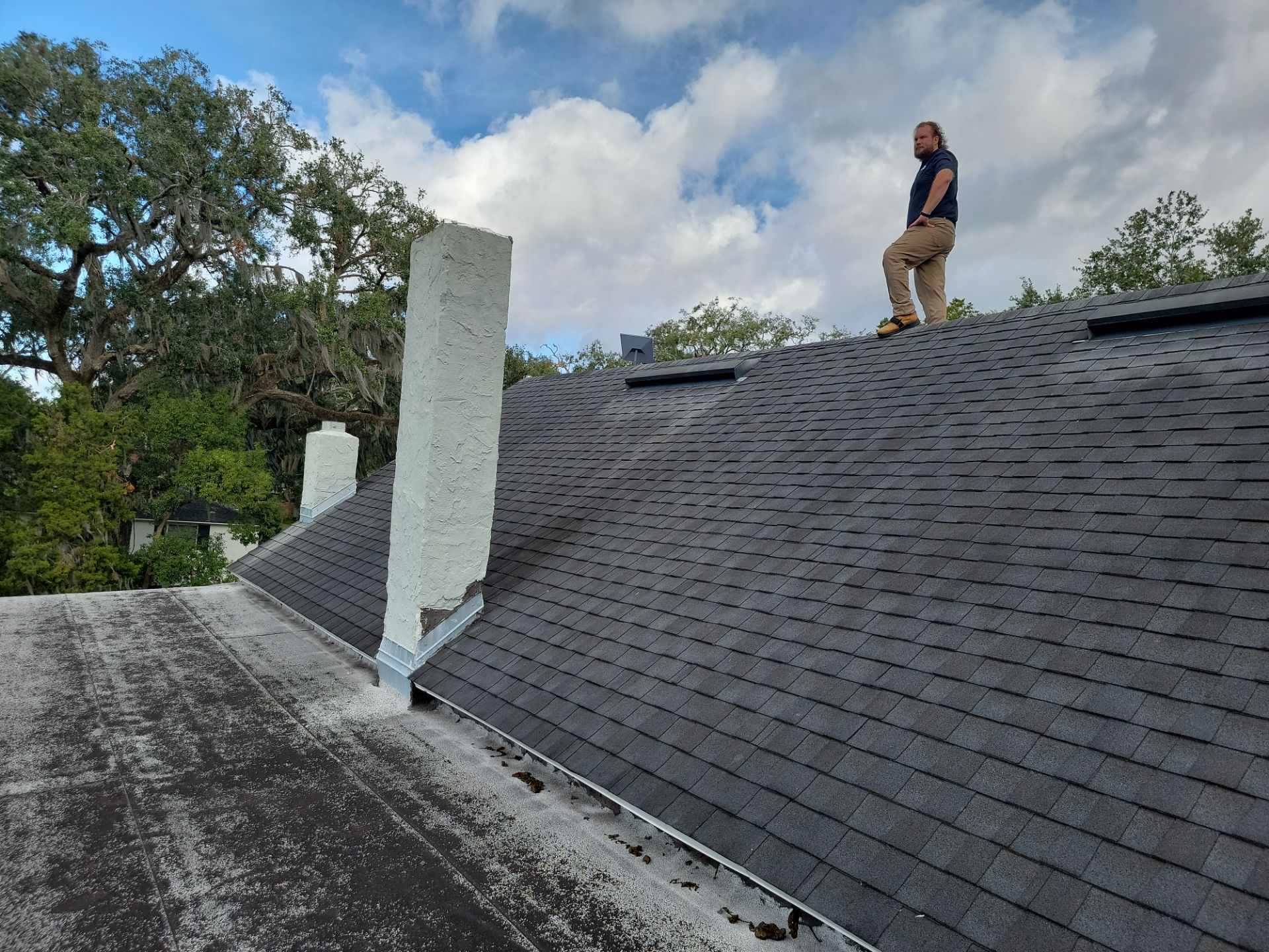 Residential Roofing Installation using Aluminum Metal Roof by Galaxy Builders, Inc.
