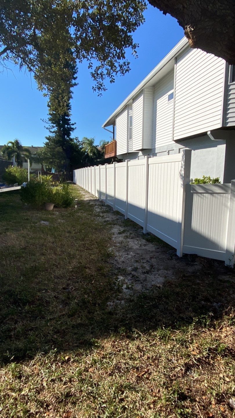 Bradenton, FL 6ft. Tall White Vinyl Privacy Fence by Asap fence and gates, LLC