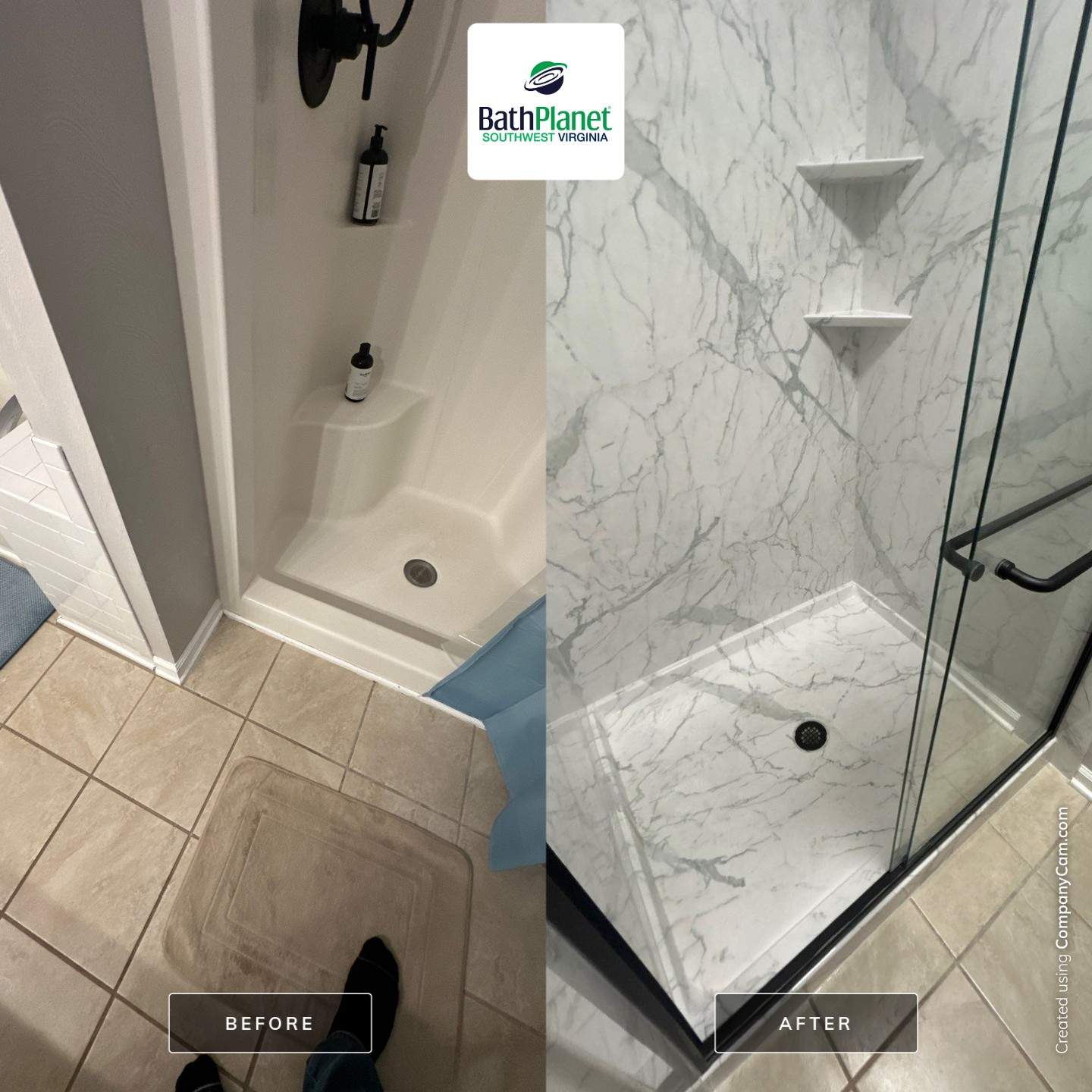 Shower Stall to Walk-In by BathPlanet SW Virginia