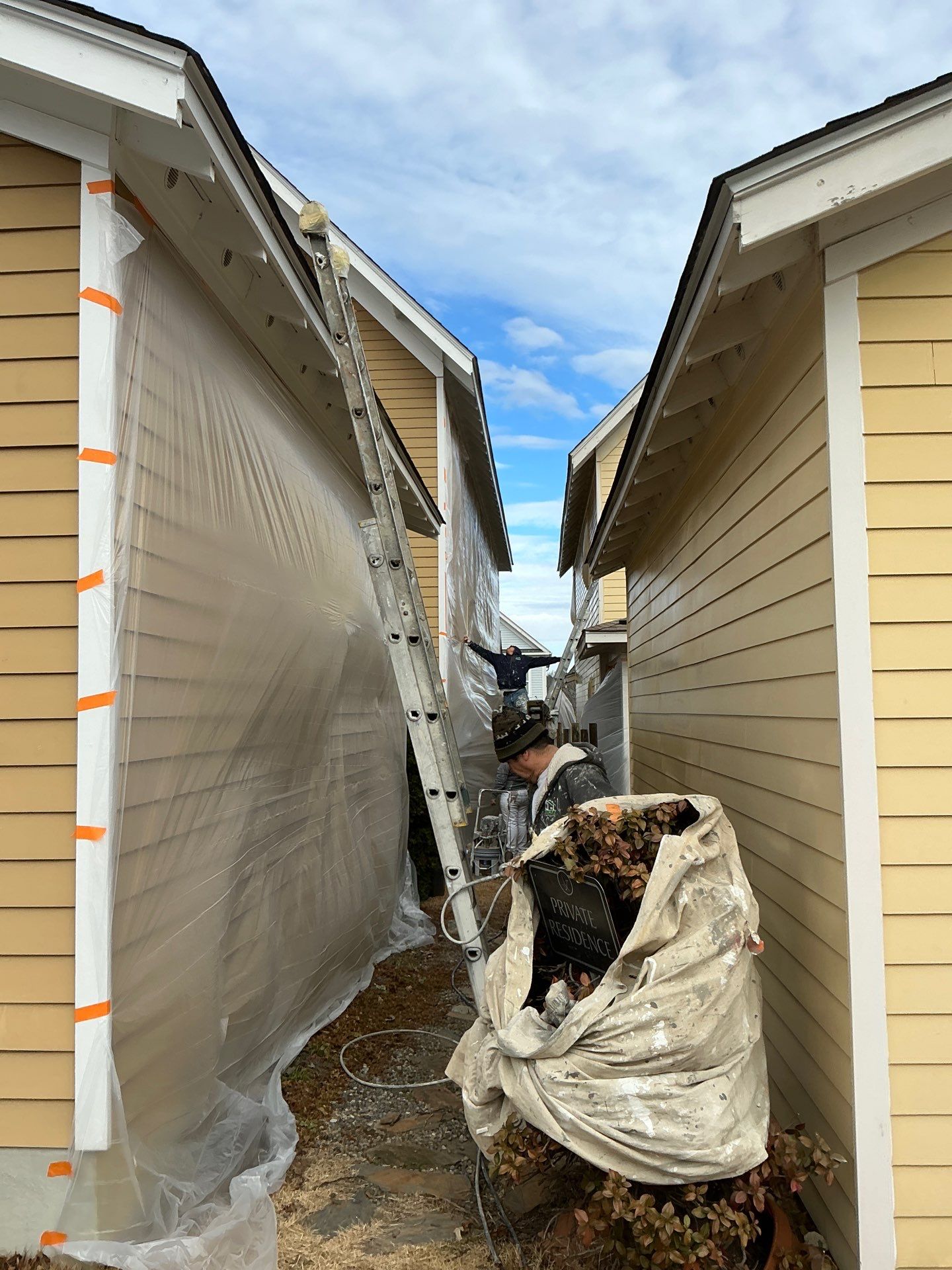 Exterior painting Chapel Hill NC G. Woods by GonzalezPainters & Contractors Inc 
