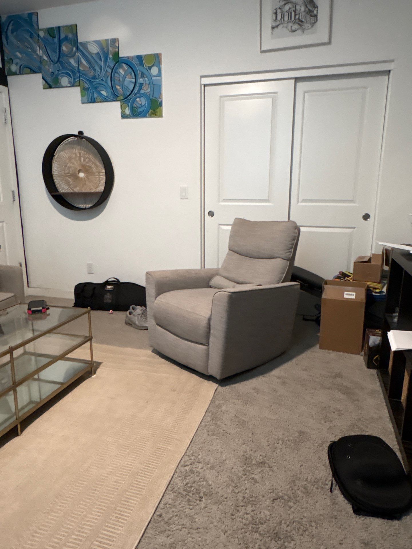 Living Room AV Update and Black Accent Wall in Buckeye by CompanyCam Sales Demo