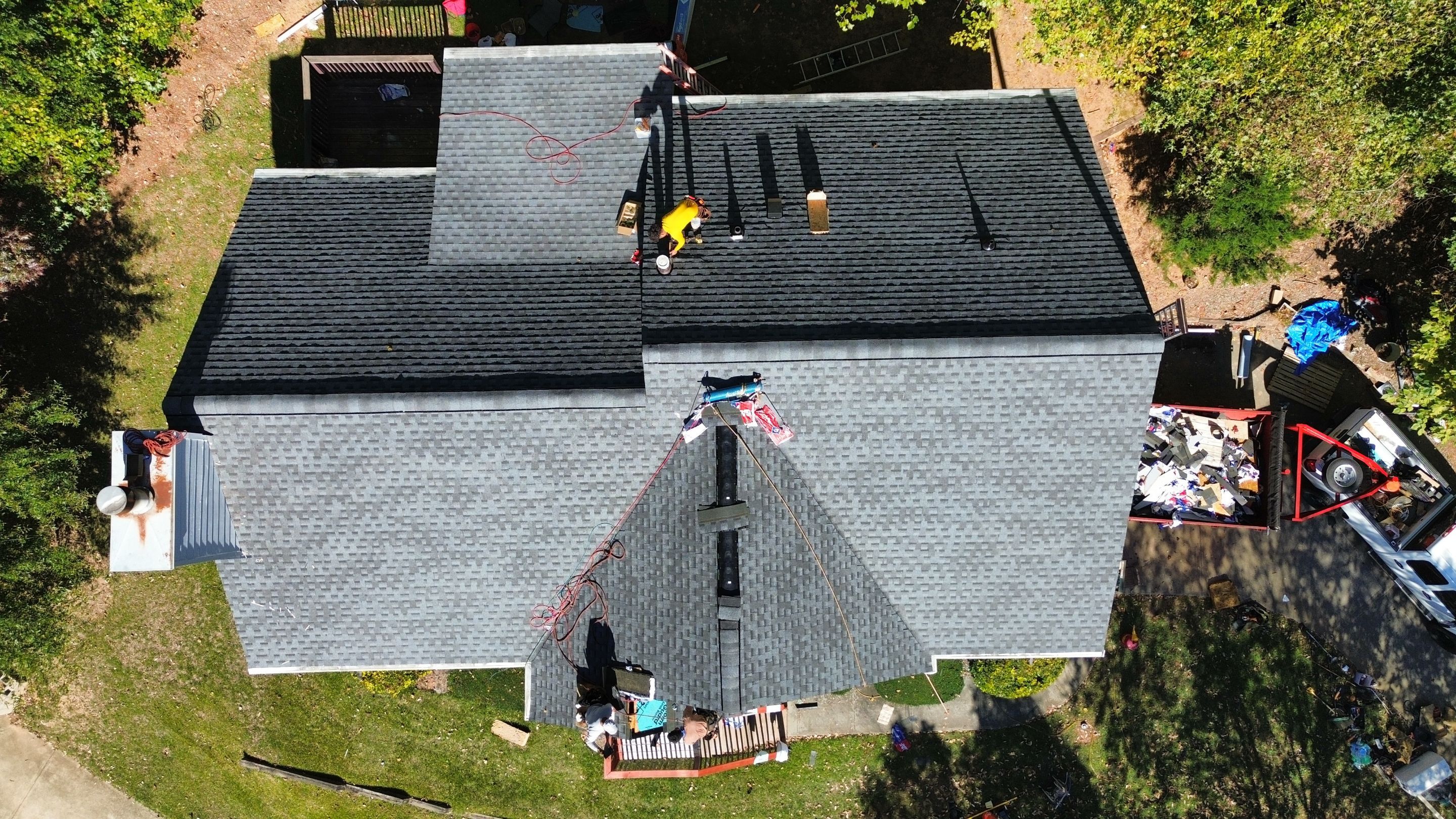 Acworth, GA Roof Replacement GAF Timberline HDZ Pewter Gray by Reset Roofing