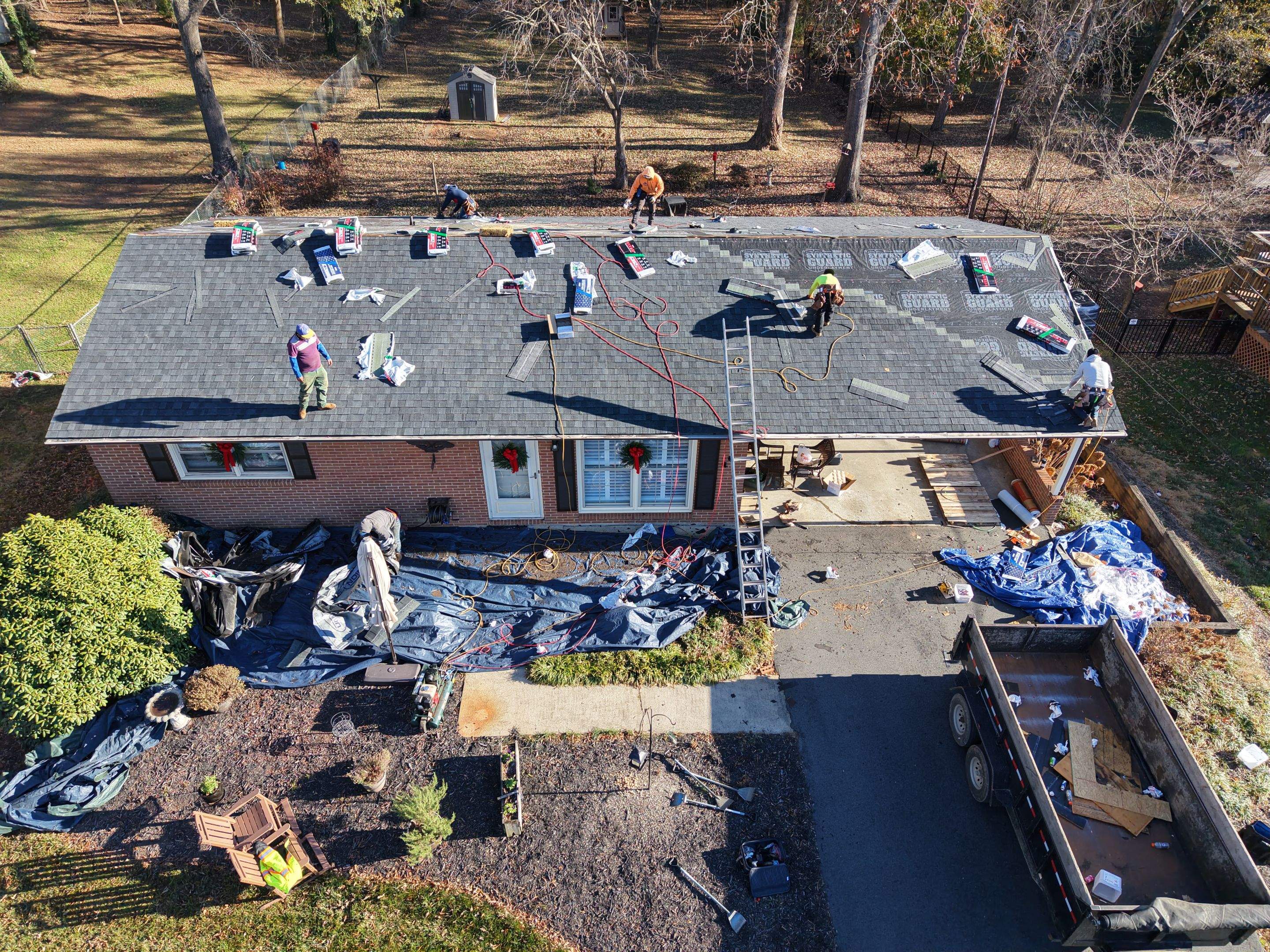 Residential Roof Replacement using TAMKO TItan XT Rustic Black by RISE Roofing & Restoration, LLC