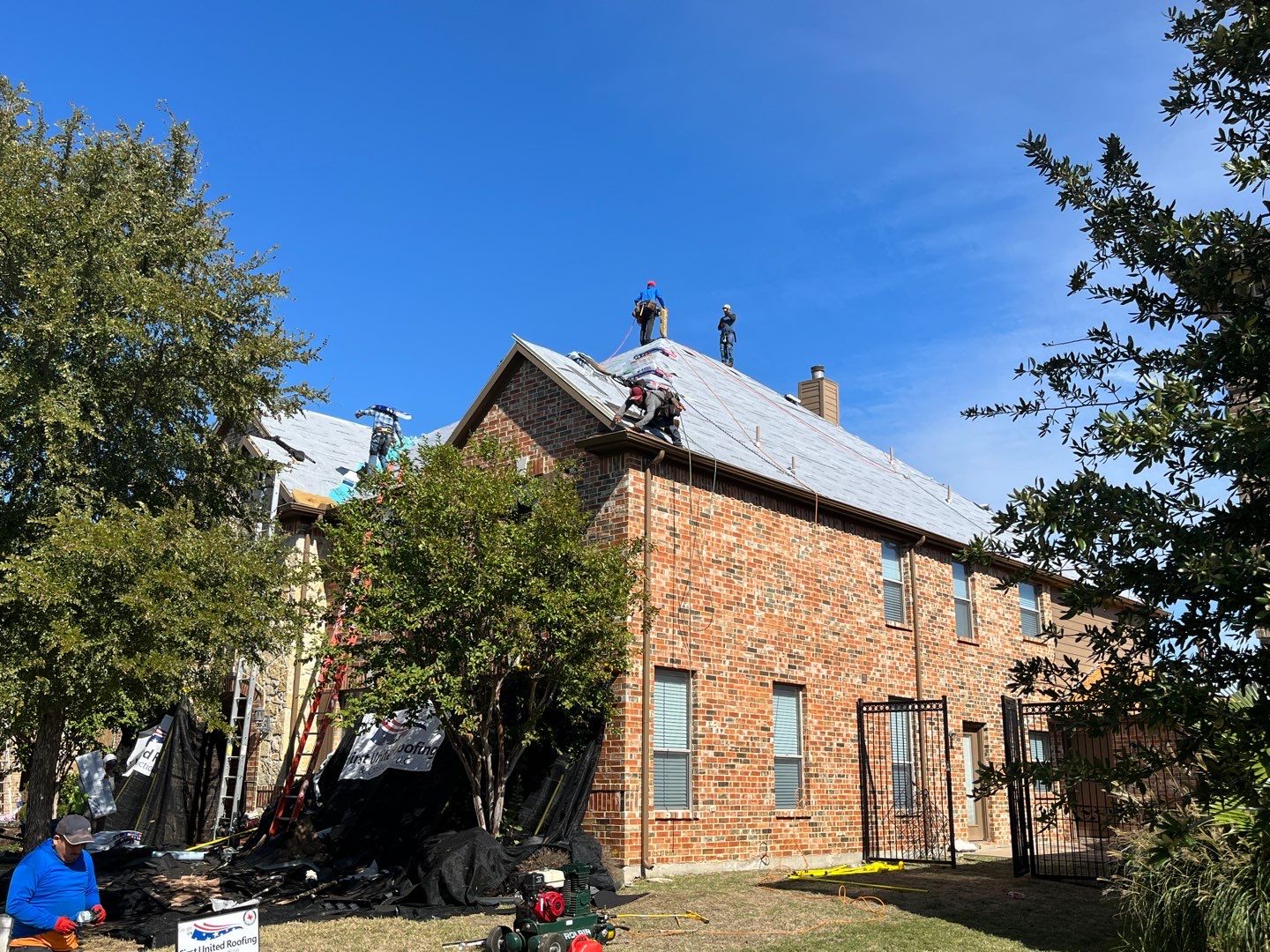 Storm Roof Damage Replacement in Frisco by First United Roofing & Construction