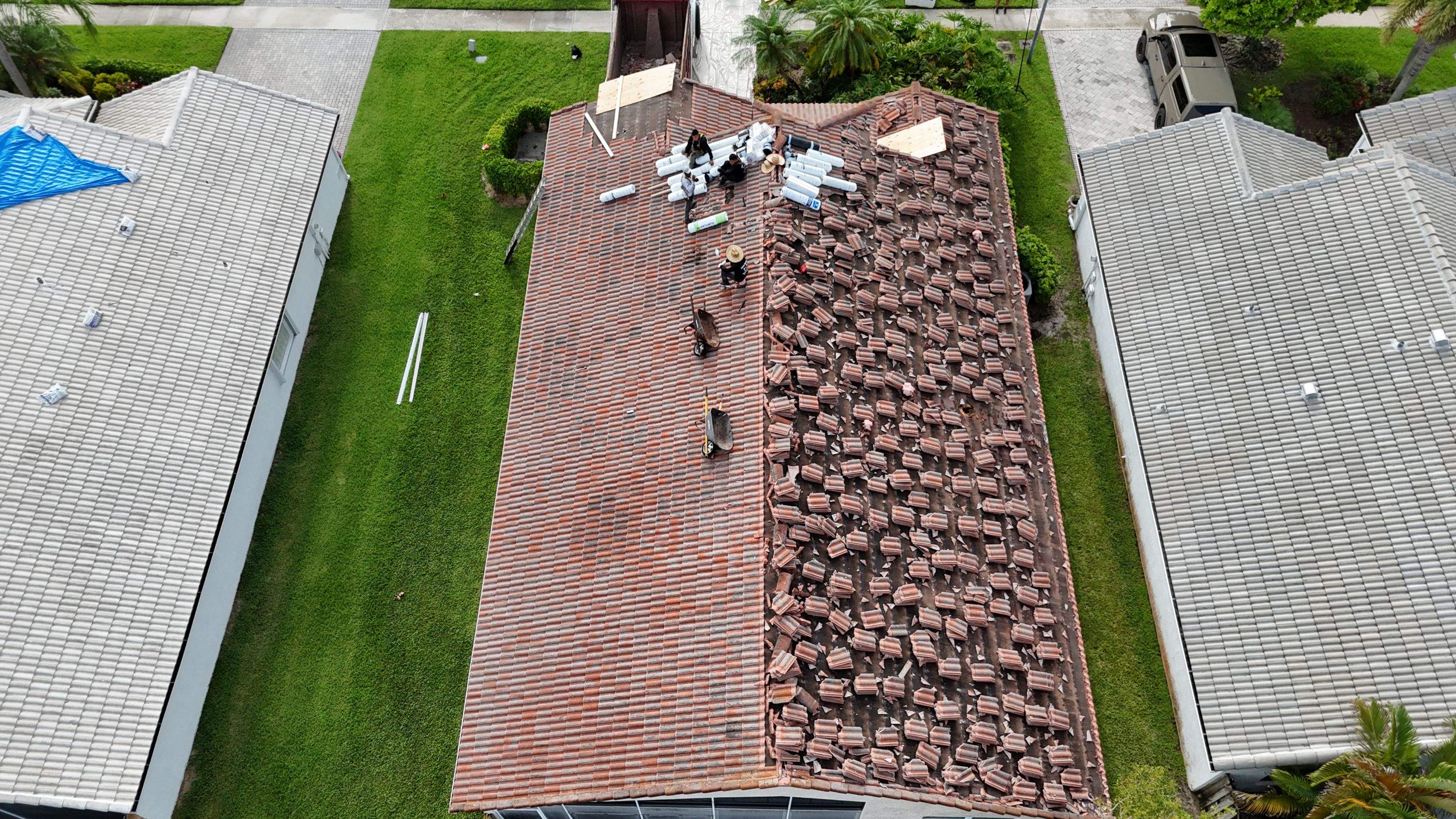 Comprehensive Concrete Tile Roof Replacement for Boca Raton Residence by Aastro Roofing