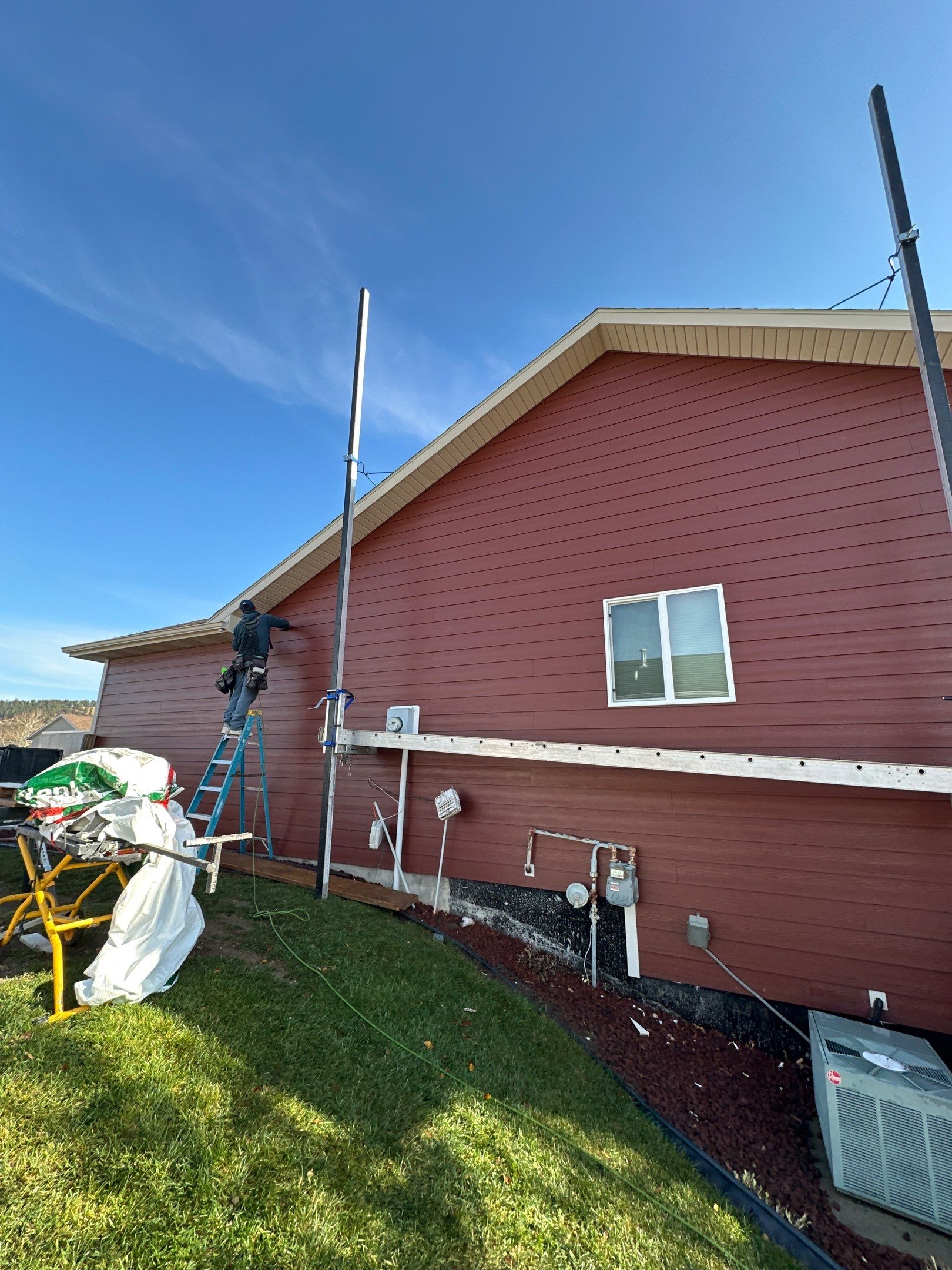 James Hardie Country Lane Red Siding Install by Weather-Tite Exteriors LLC