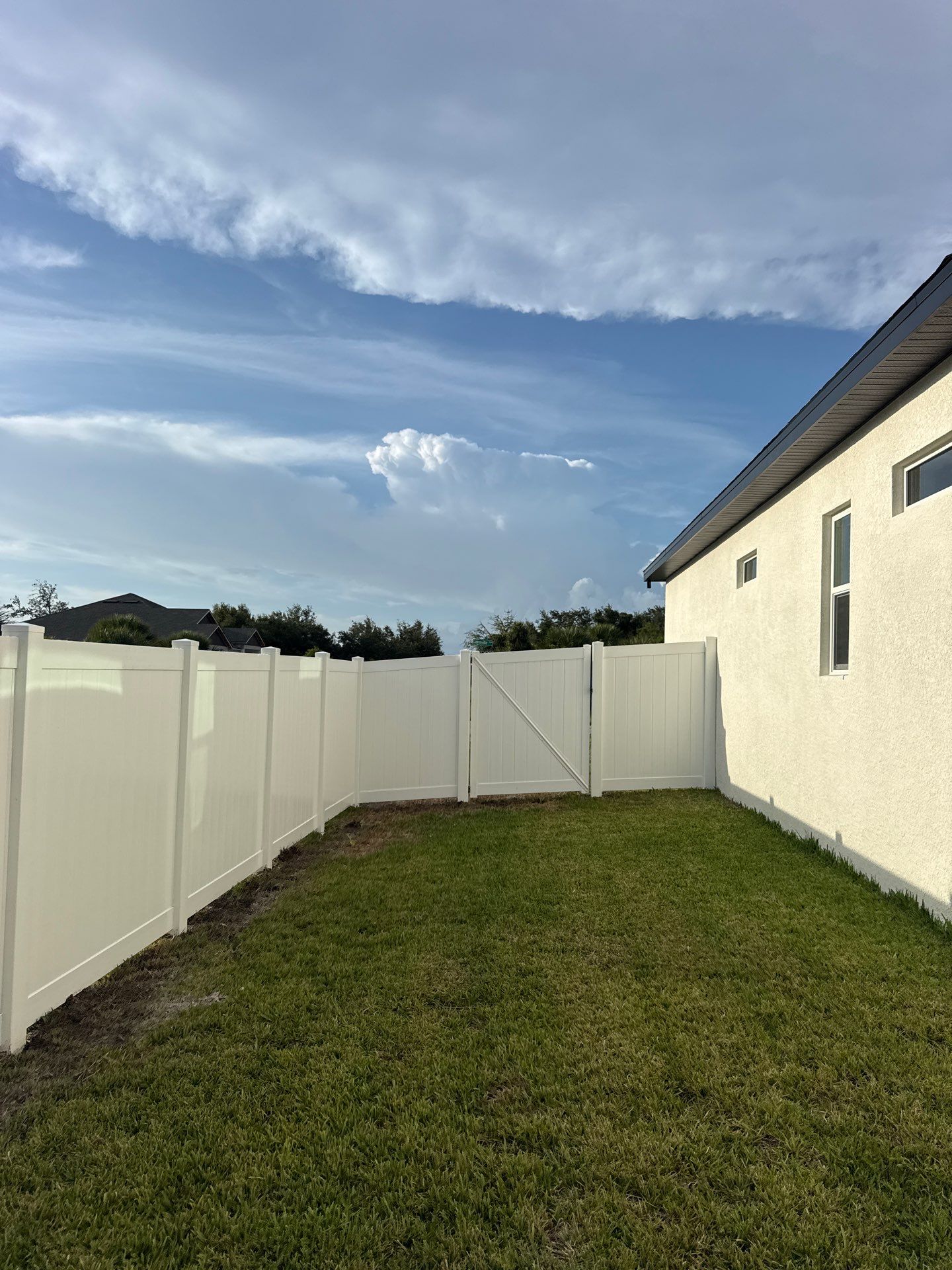 Residential Vinyl Privacy Fence Installation in Port Charlotte by True Fence LLC