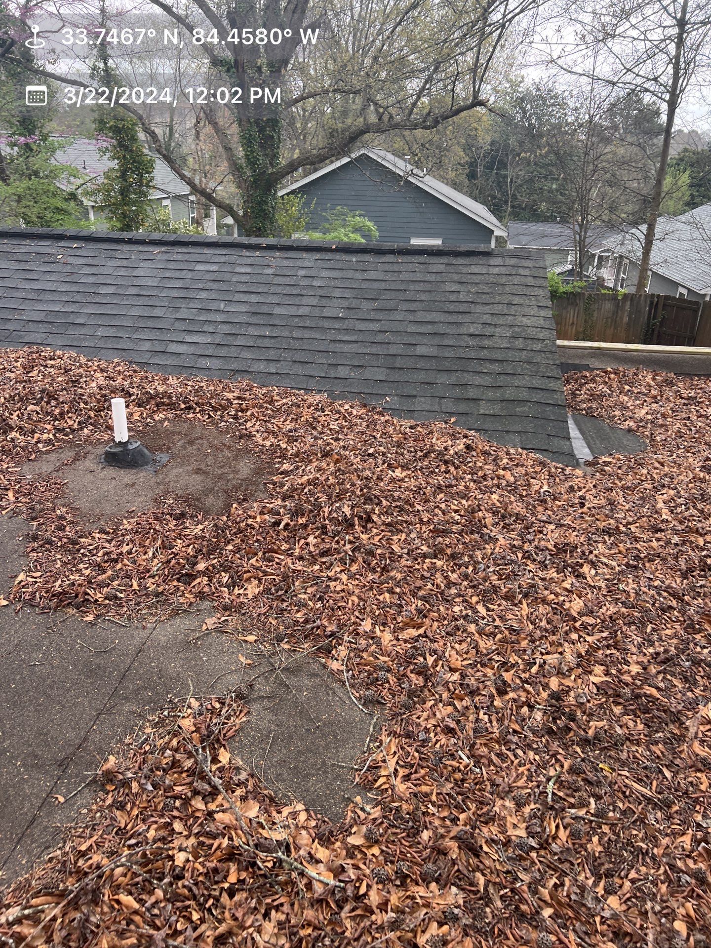 Gutter Cleaning using brown bags by Roof Bullies