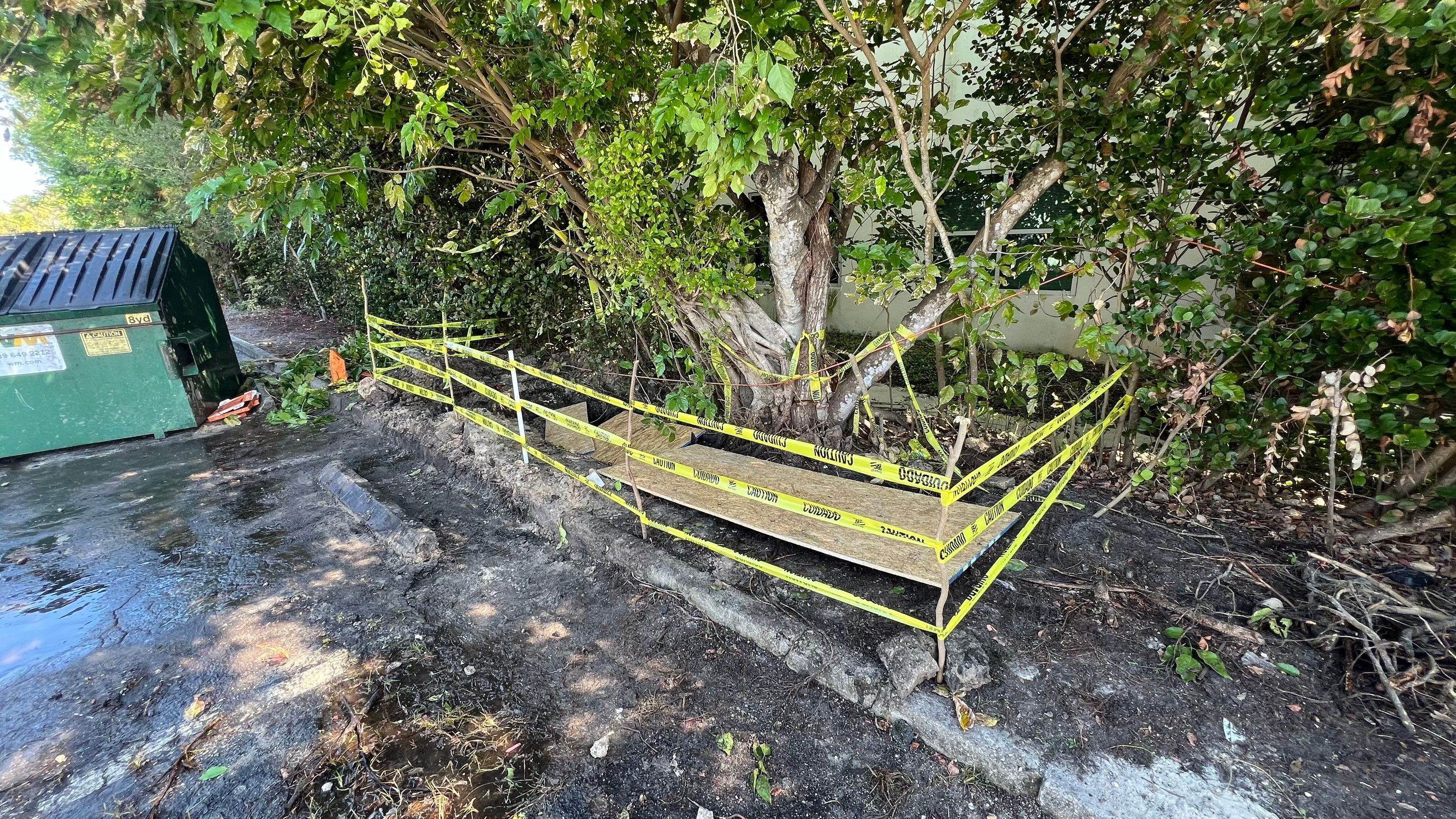 Hydro Excavating a Water Main for Repair by Don Mar, Inc. Storm Water Solutions