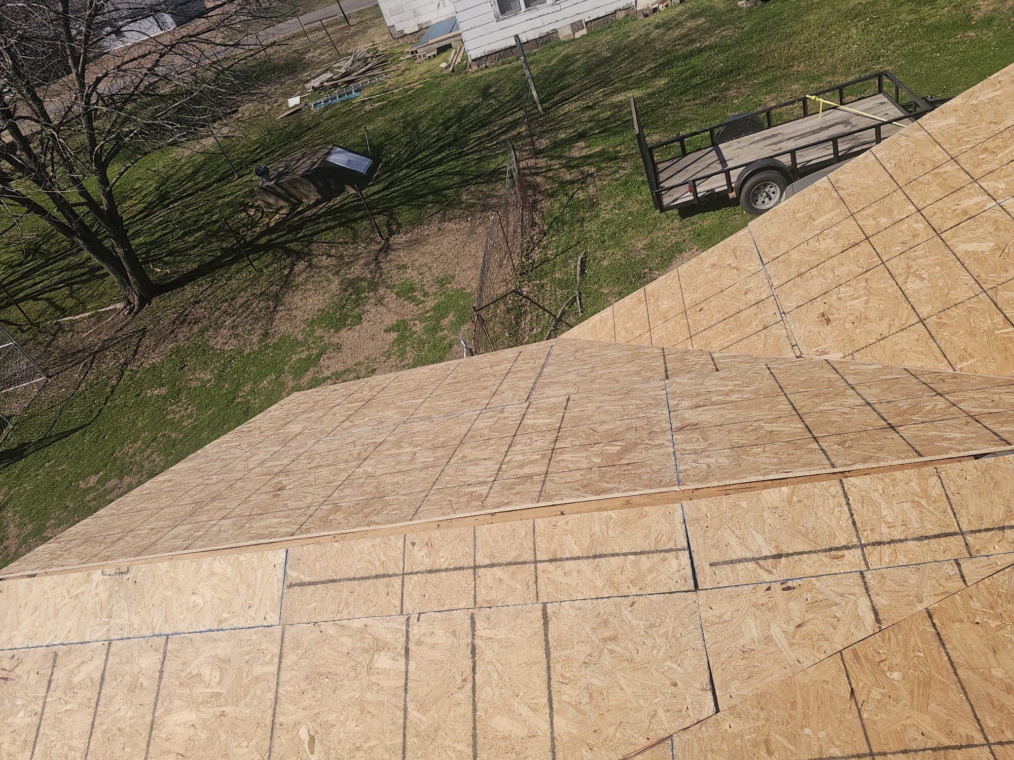 Storm damage restoration project by In & Out Construction & Remodeling, LLC