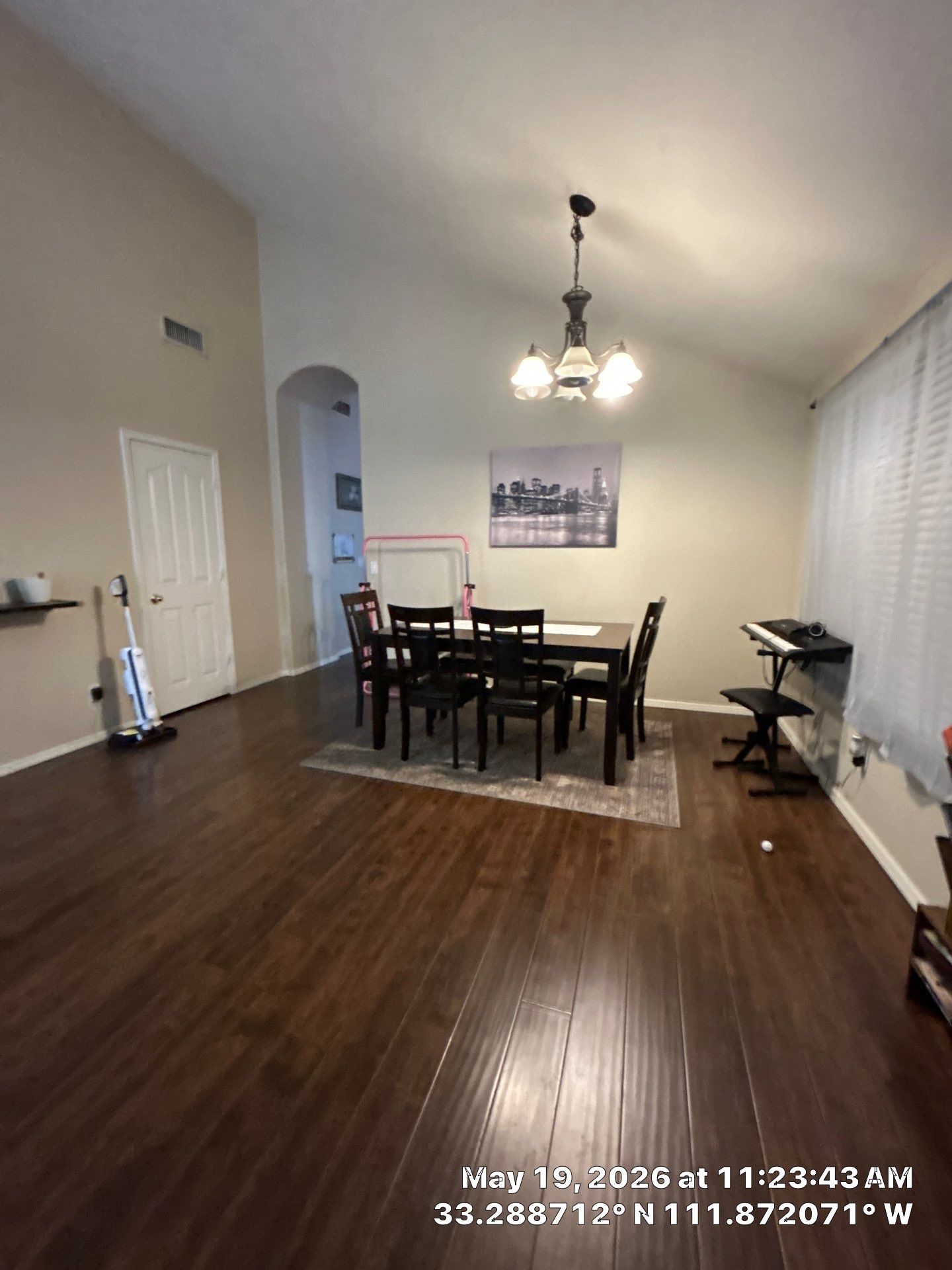 Chandler Interior Remodel Featuring Dark Wood Flooring and Lighting by CompanyCam Sales Demo