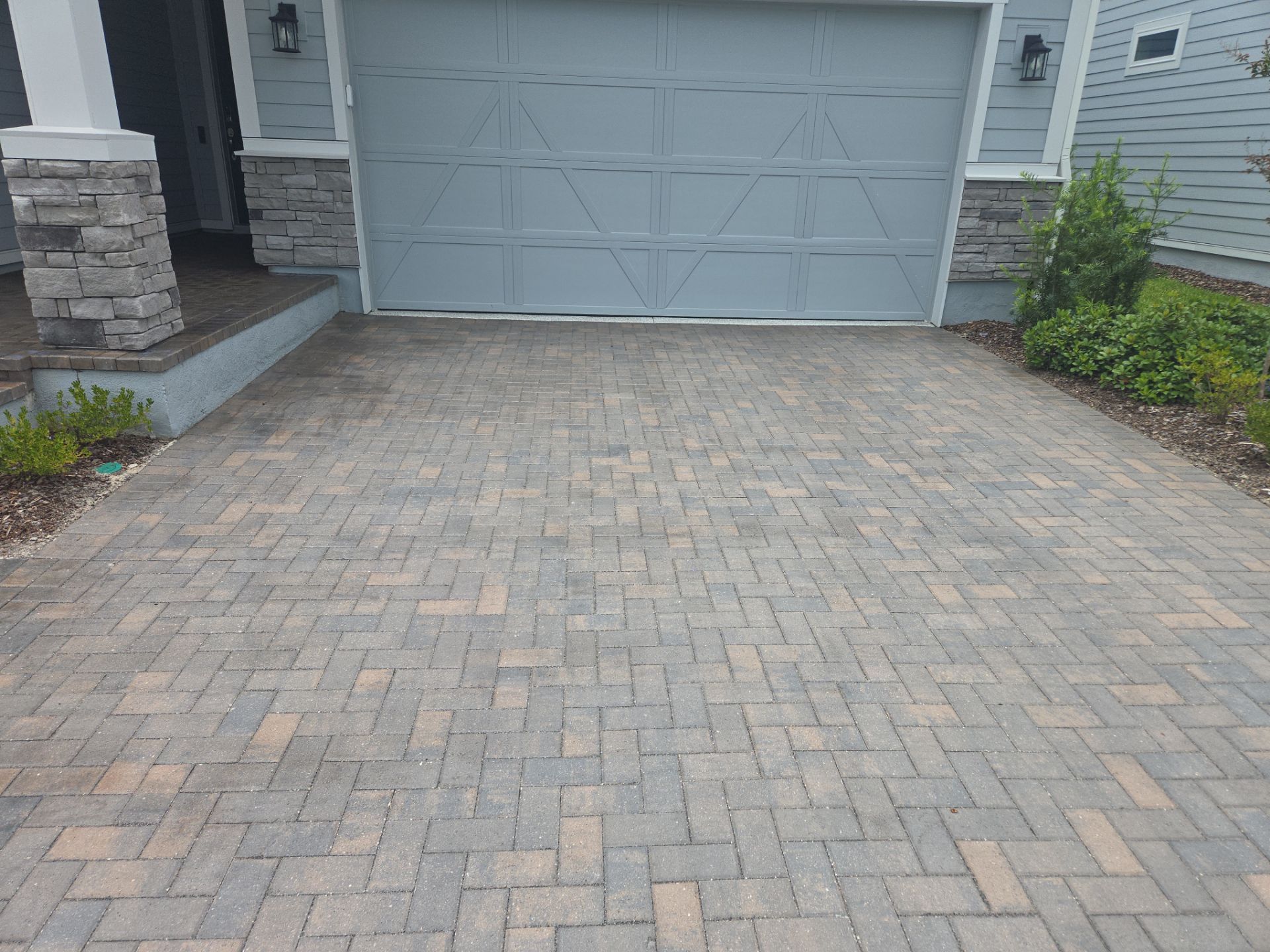 Paver Driveway using Concrete Sealant by DuraSeal