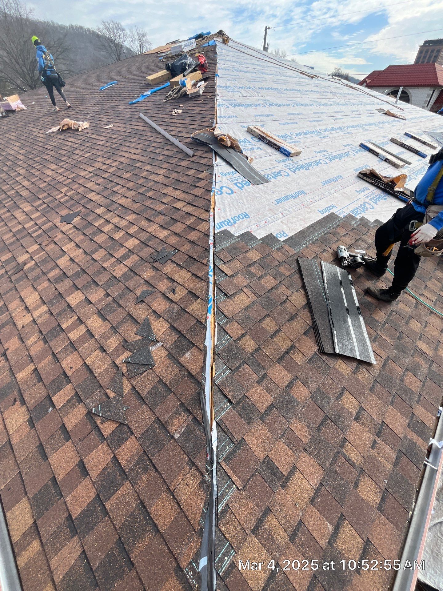 Commercial Roofing Installation using Certainteed Landmark Pro Shingles by Fahey Roofing + Contracting