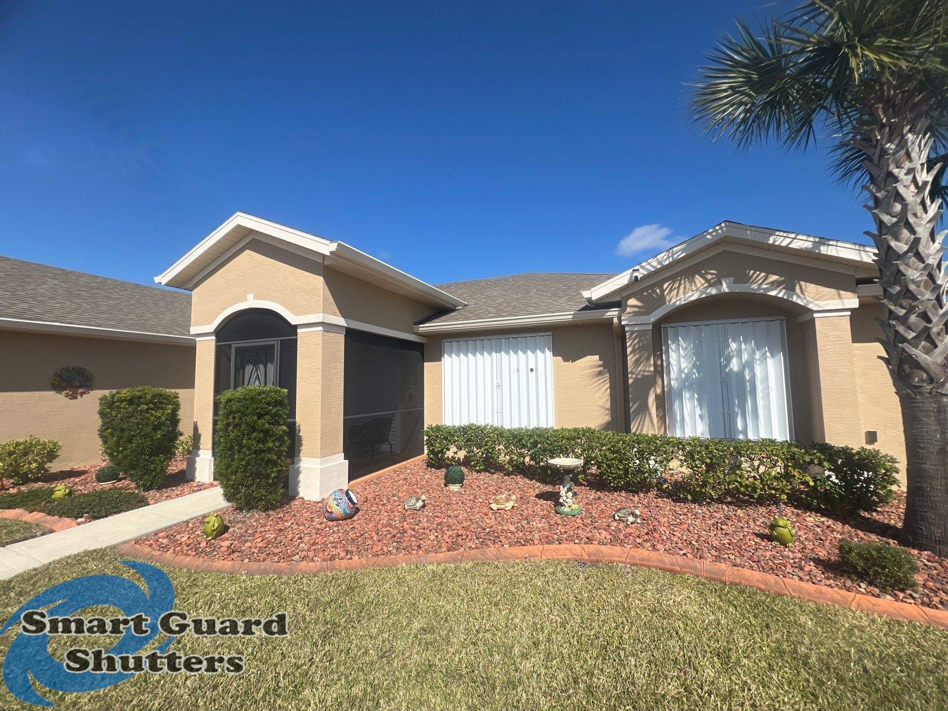 Hurricane Protection In White by Smart Guard Shutters
