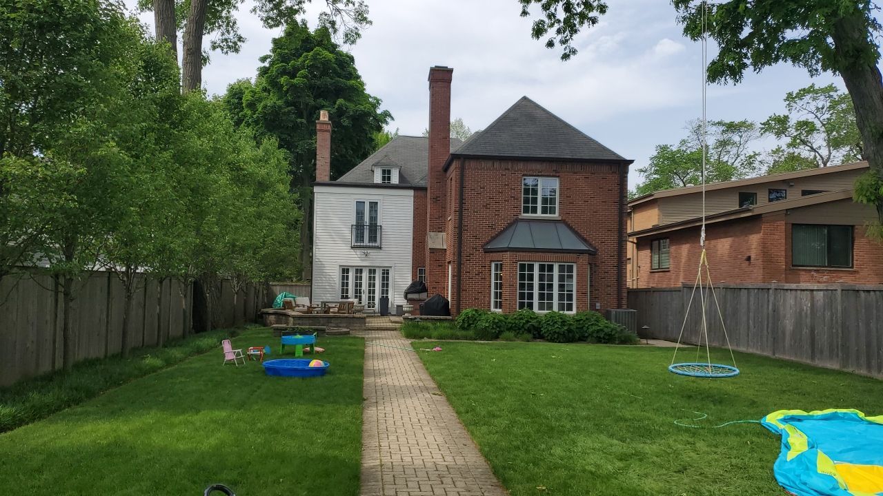 Brick patio repair, clean sand and seal by Northern Power Washing LLC.