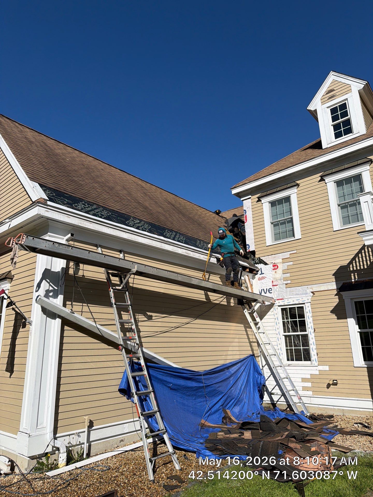 Ice Dam Remediation + EPDM Waterproofing + PVC Trim Restoration by Mighty Dog Roofing of Greater Middlesex County