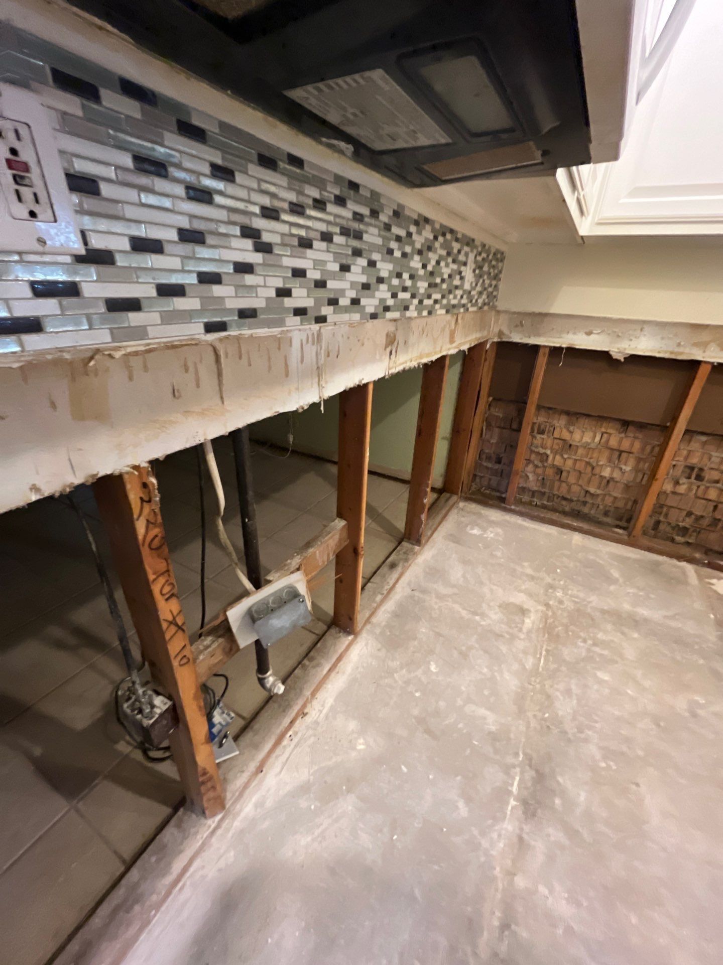 Home Remodel after Huge Water Damage by L&T General Contractors and Restoration INC