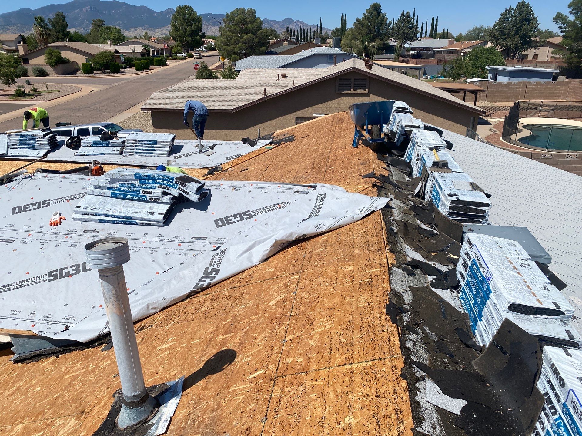 Desert Tan Shingles by Reimagine Roofing