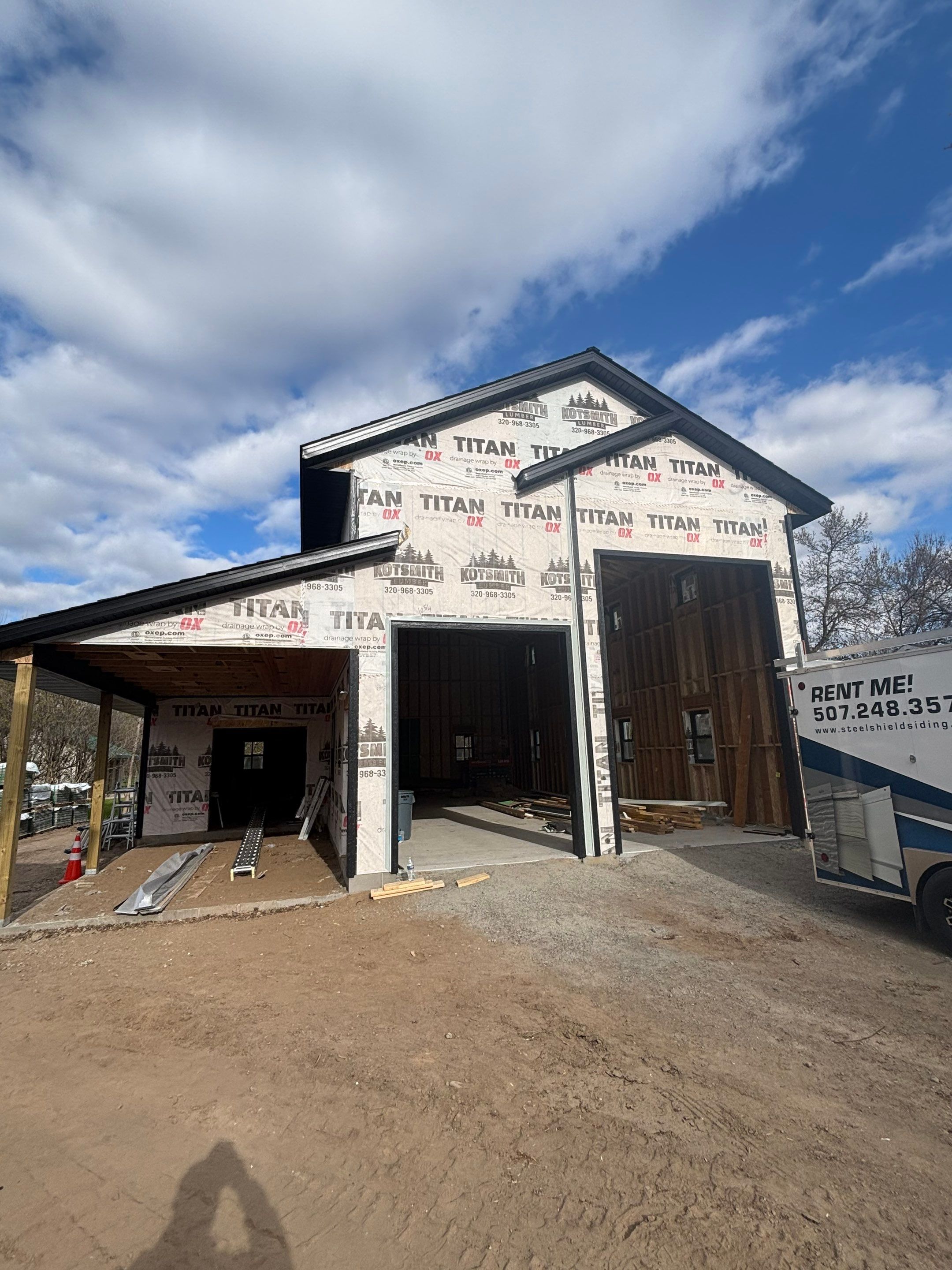 Garage Exterior by Zablocki Roofing & Exteriors