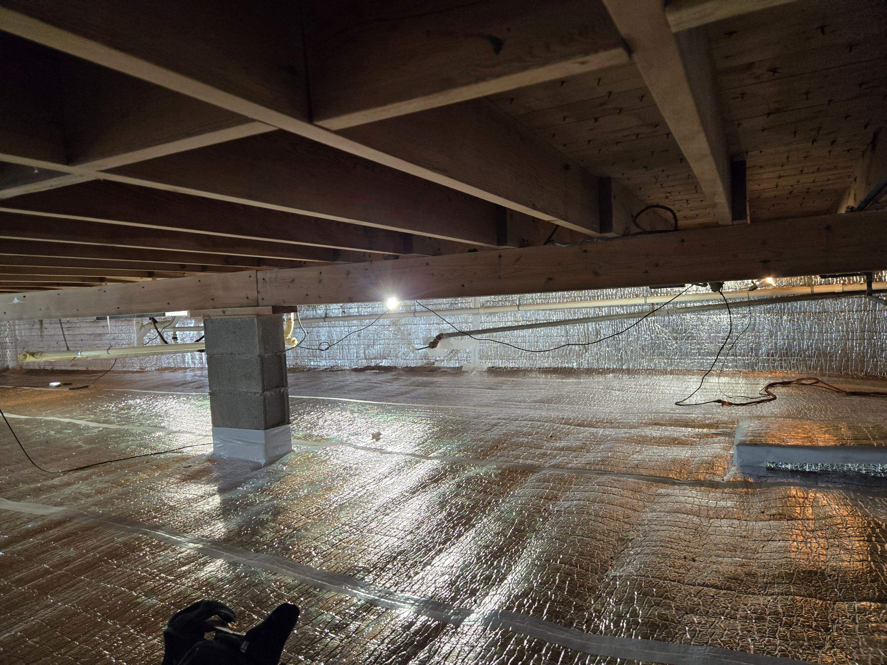 Crawl Space Encapsulation, EZ Breathe & Sump Pump Installation by Allied Water Services
