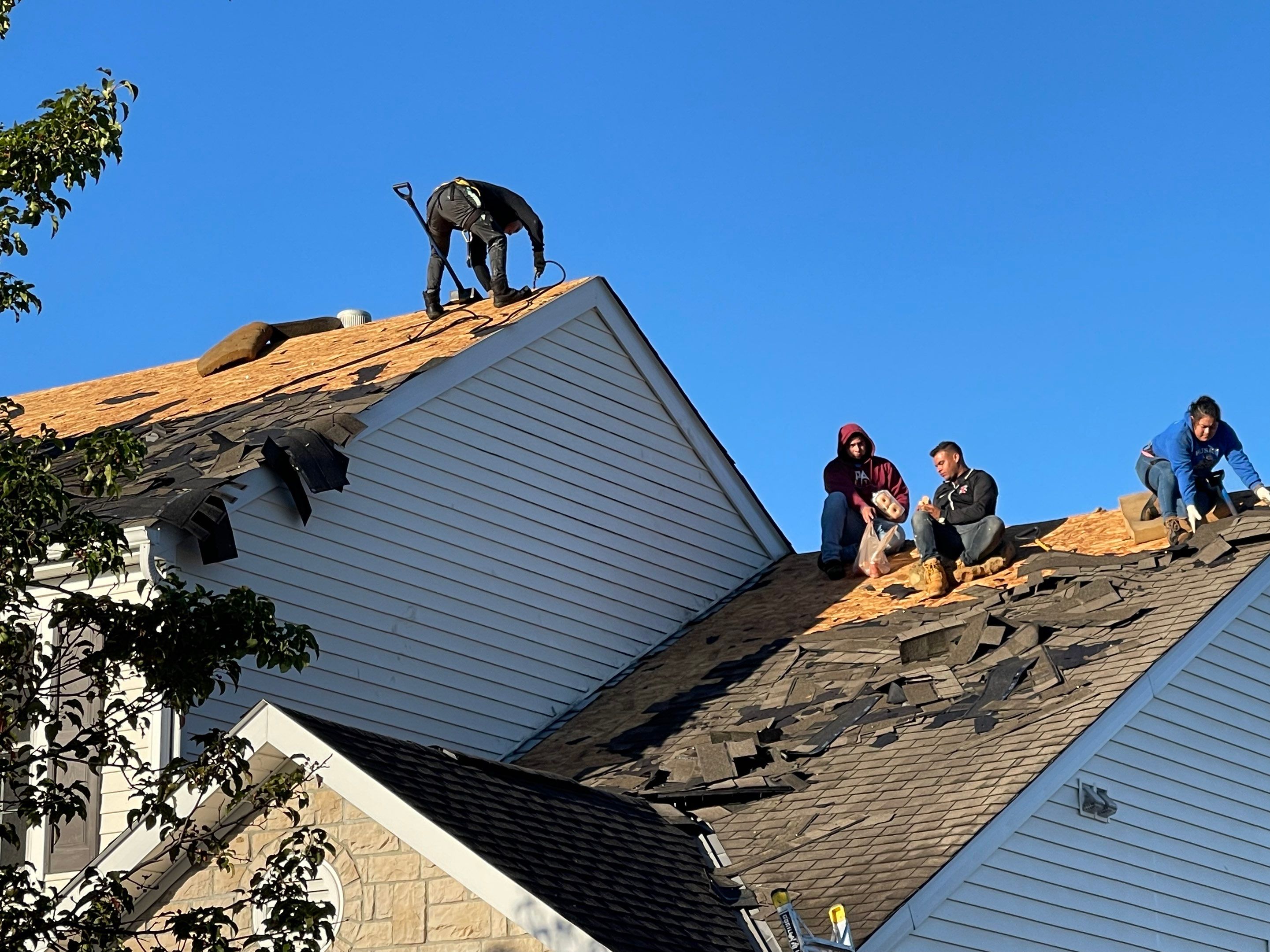 Residential Roofing Installation using IKO dimensional shingles by SOS Home Ohio 