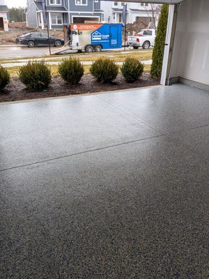 Garage Floor Coating using Custom Color