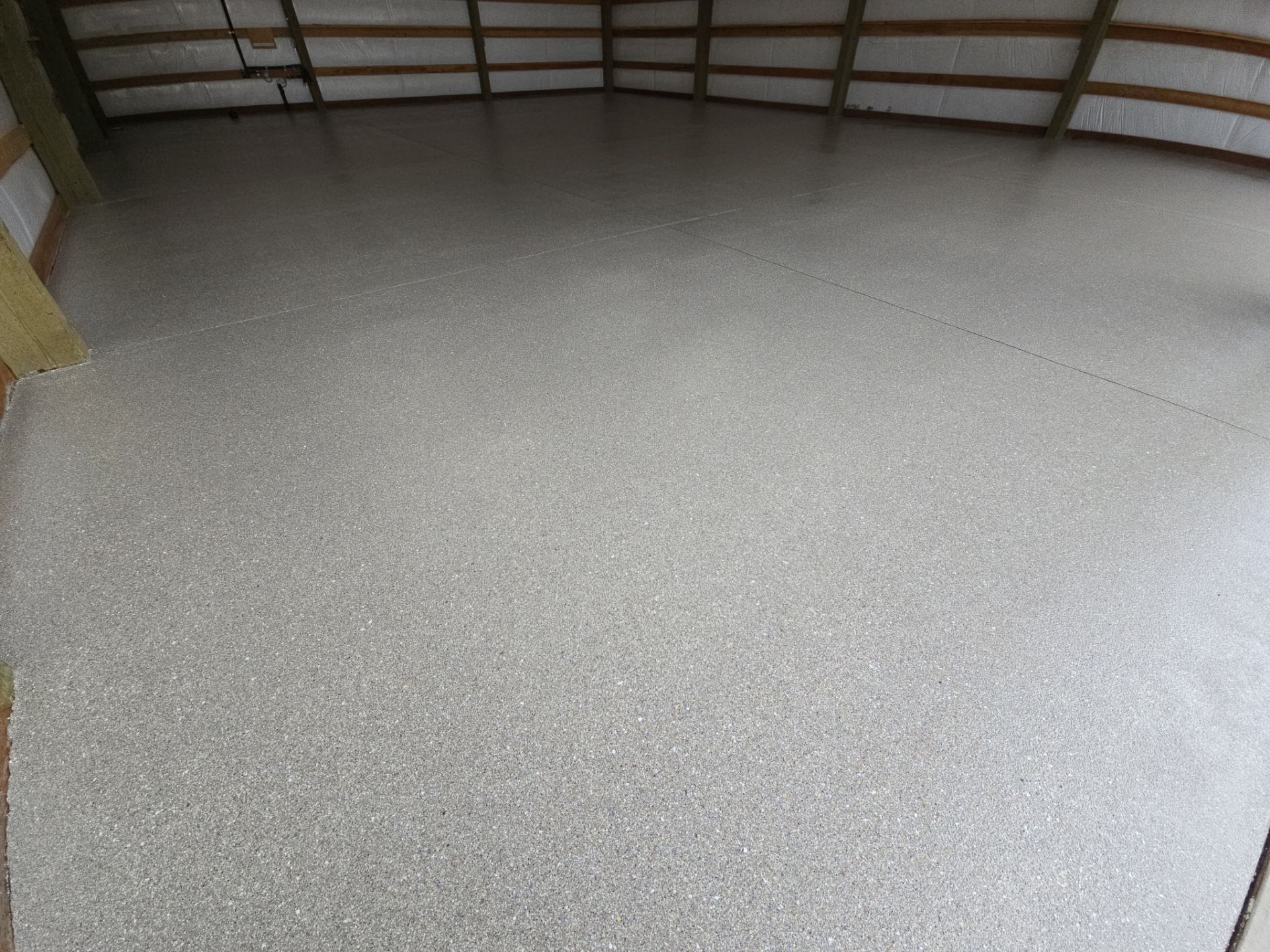 Shop Transformation using Travertine by Croc Coatings, LLC
