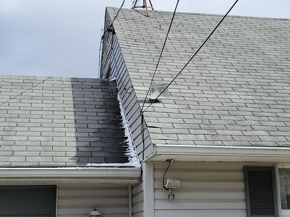 ATLAS PINNACLE COLOR: COASTAL GRANITE DRIP EDGE: WHITE by Eagle Eye Roofing