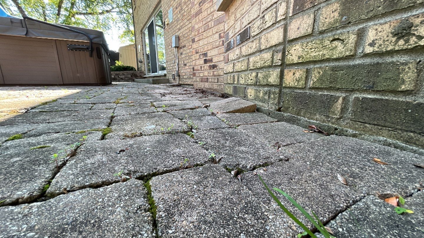 Brick paver clean, sand and seal.  using Algaecide, soft wash soap by Northern Power Washing LLC.