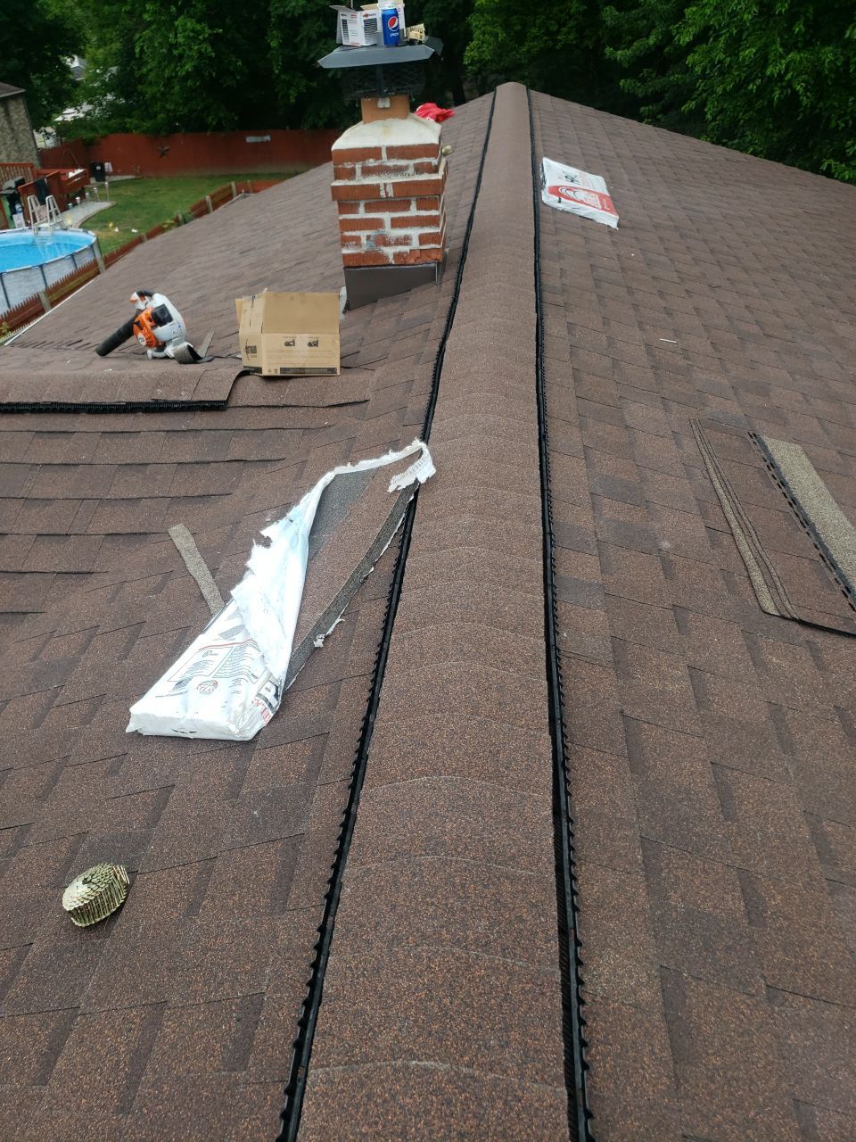 Brand: Atlas Pinnacle Color: Pristine Sunset Drip: White by Eagle Eye Roofing