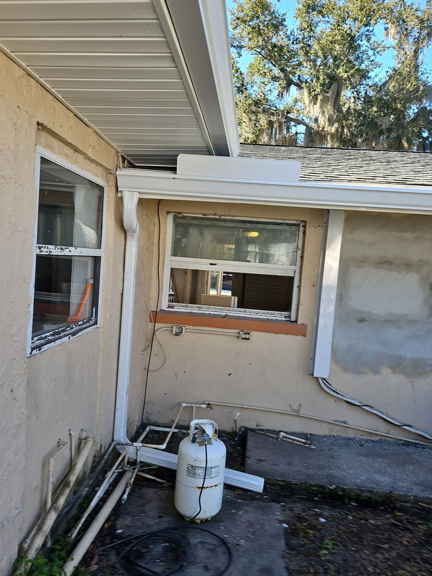 Soffit and Fascia Installation and Smooth Box Gutters and Downspouts in Sarasota FL by Gutter Professors