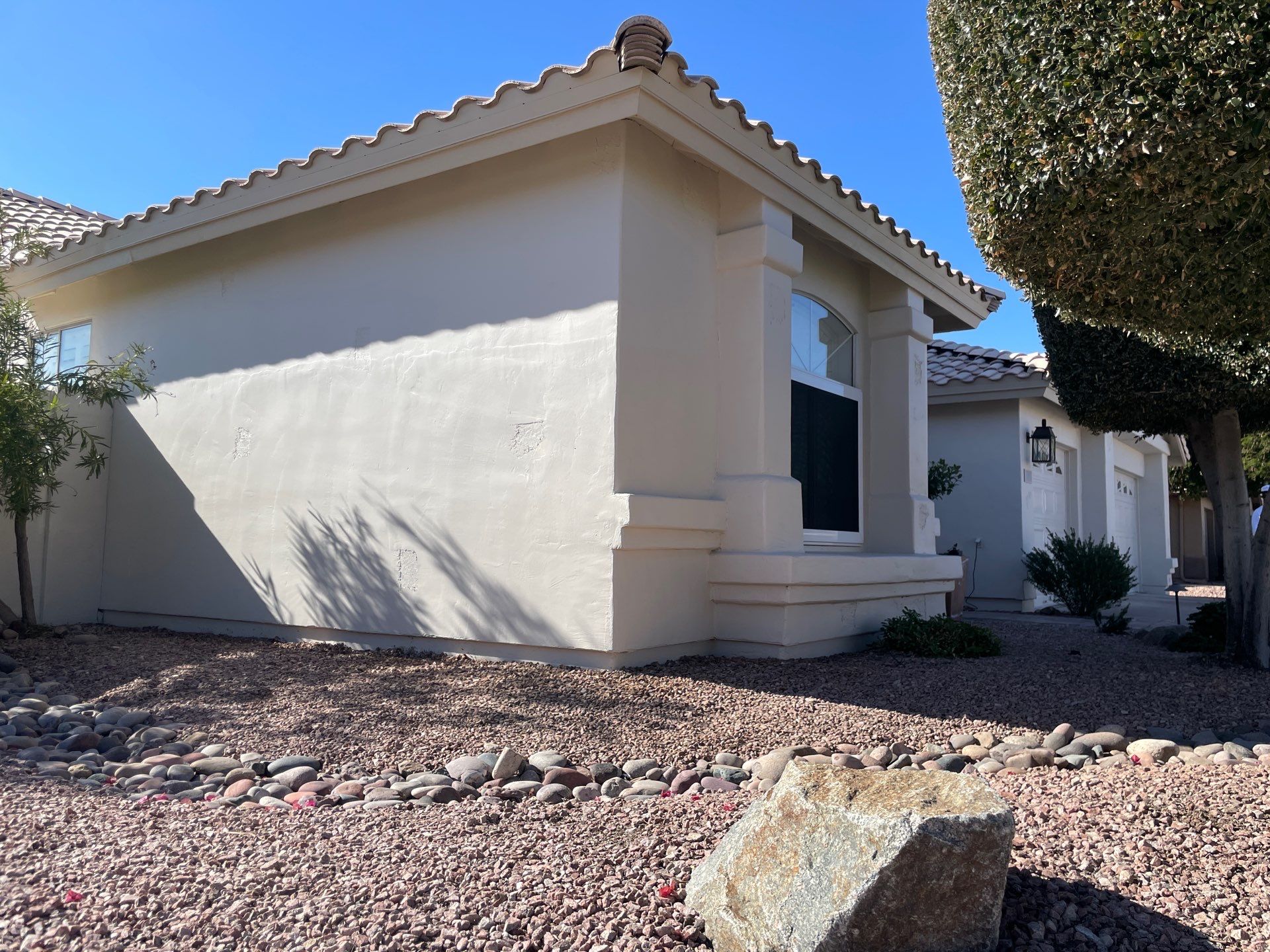Gazzo - A Beautiful Home Exterior Transformation in Scottsdale, AZ with C&M Primer and Sherwin Williams Paints by Double G Painting Contractors, LLC