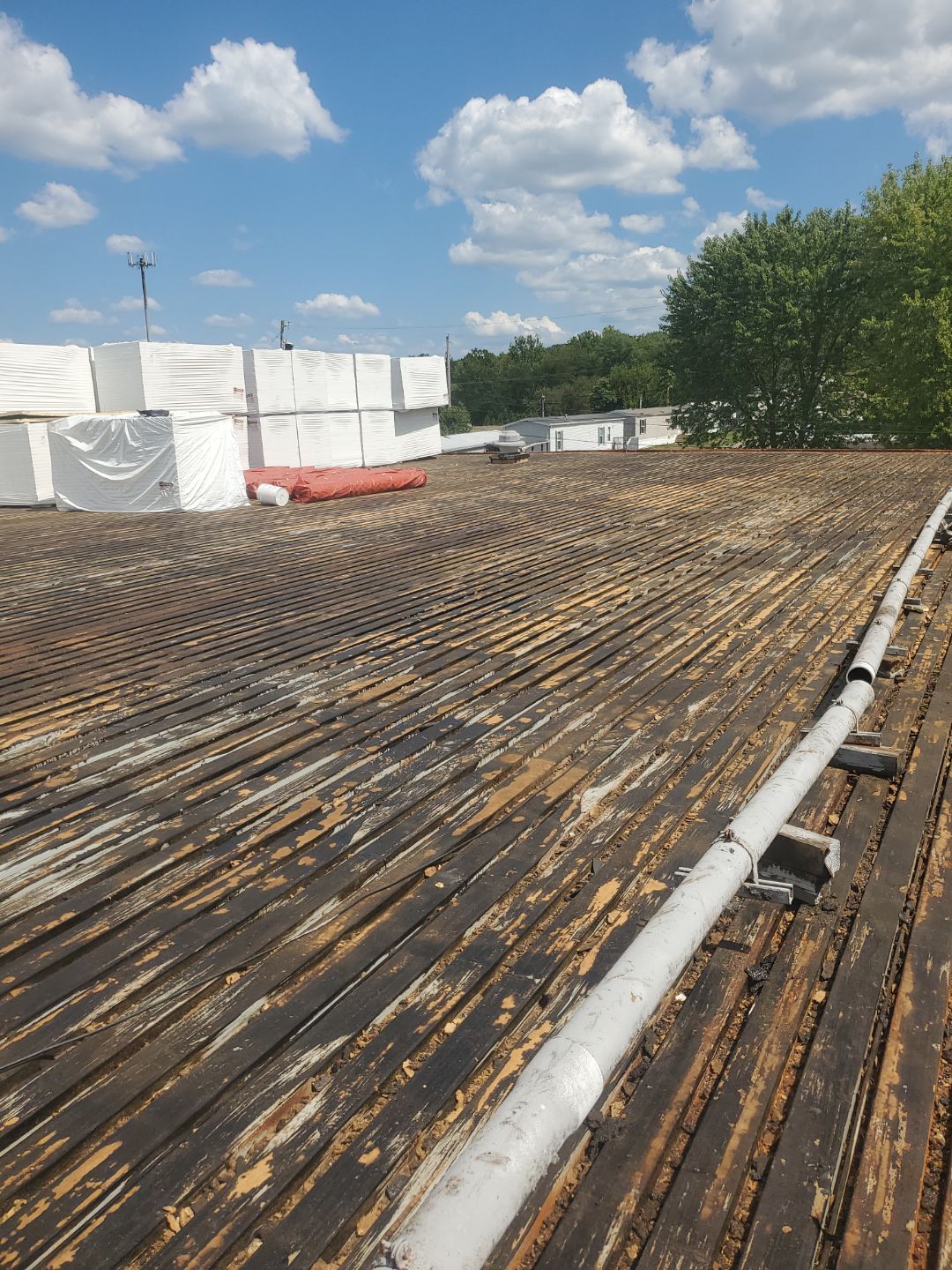 Commercial Roofing Installation using EPDM  by Rainstoppers Roofing