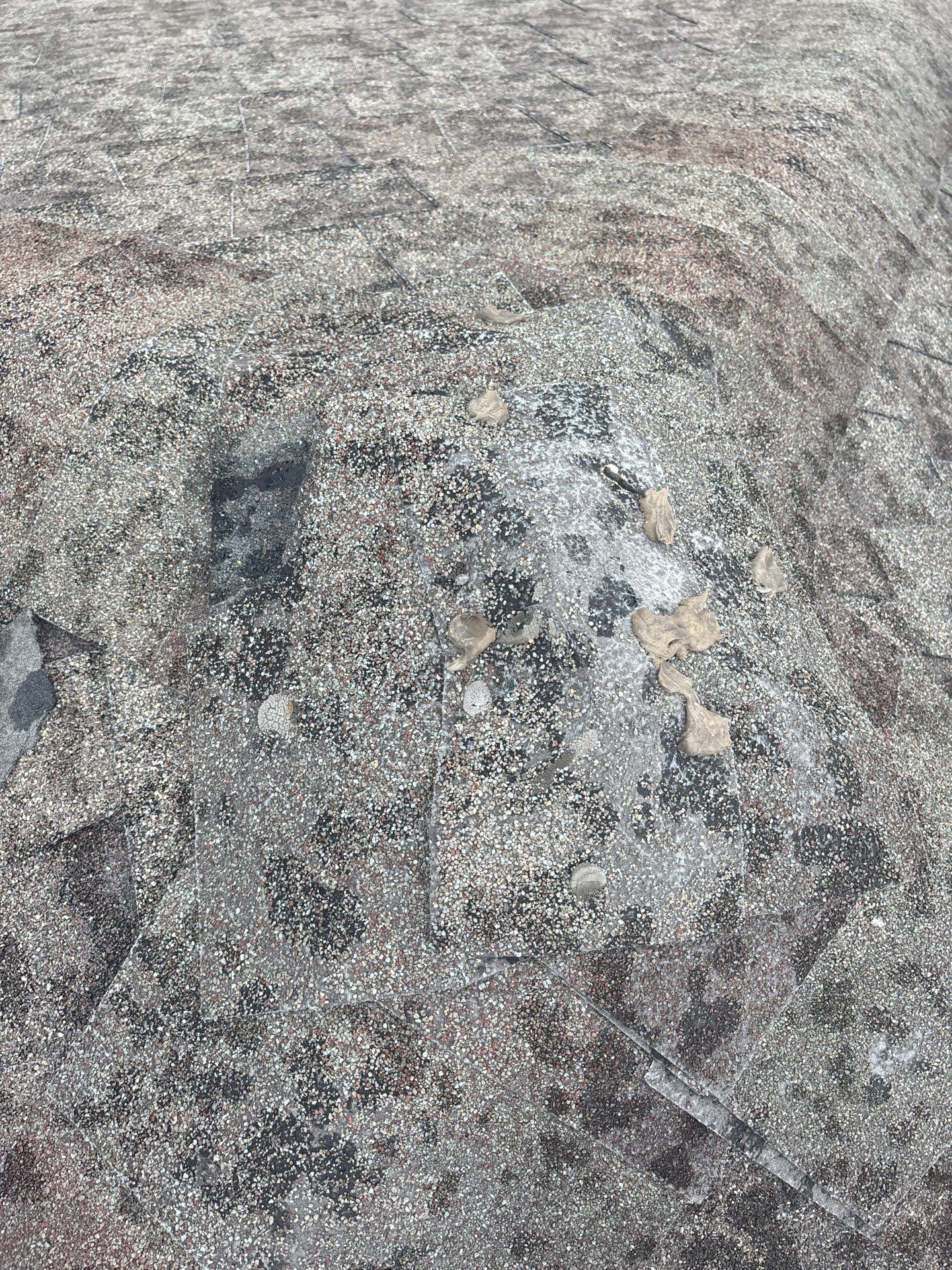 Hail Damage using Owen's Corning Duration (Lifetime) Shingles by Roof Repair Company