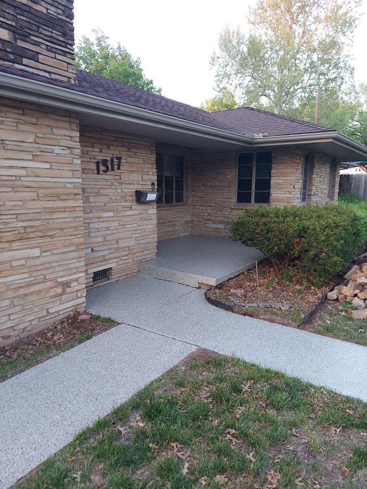 Porch Coating Installation with Mediterranean by Copperhead Coatings