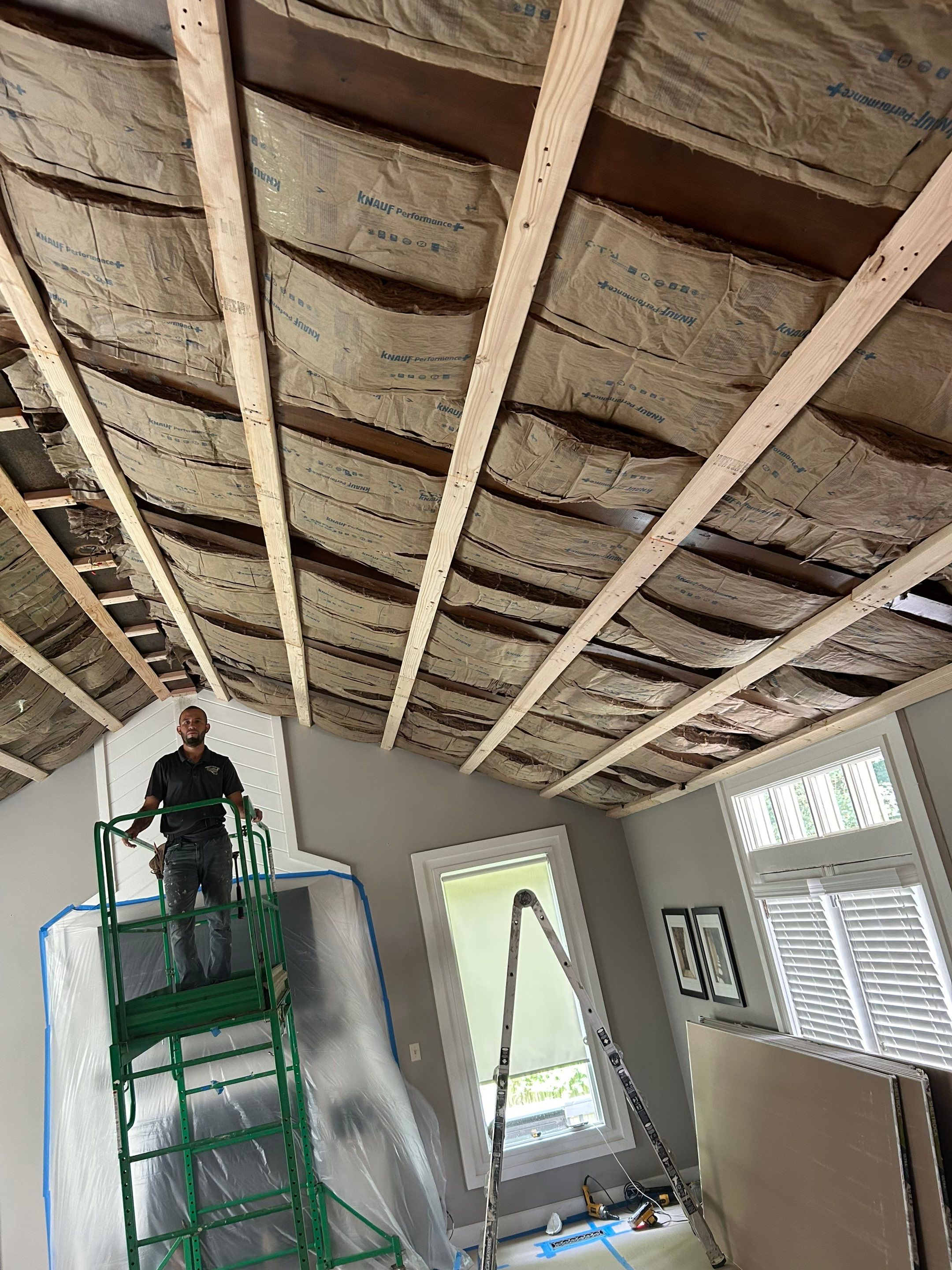 Ceiling Renovation & Insulation Upgrade by PGP Surface Solutions, LLC