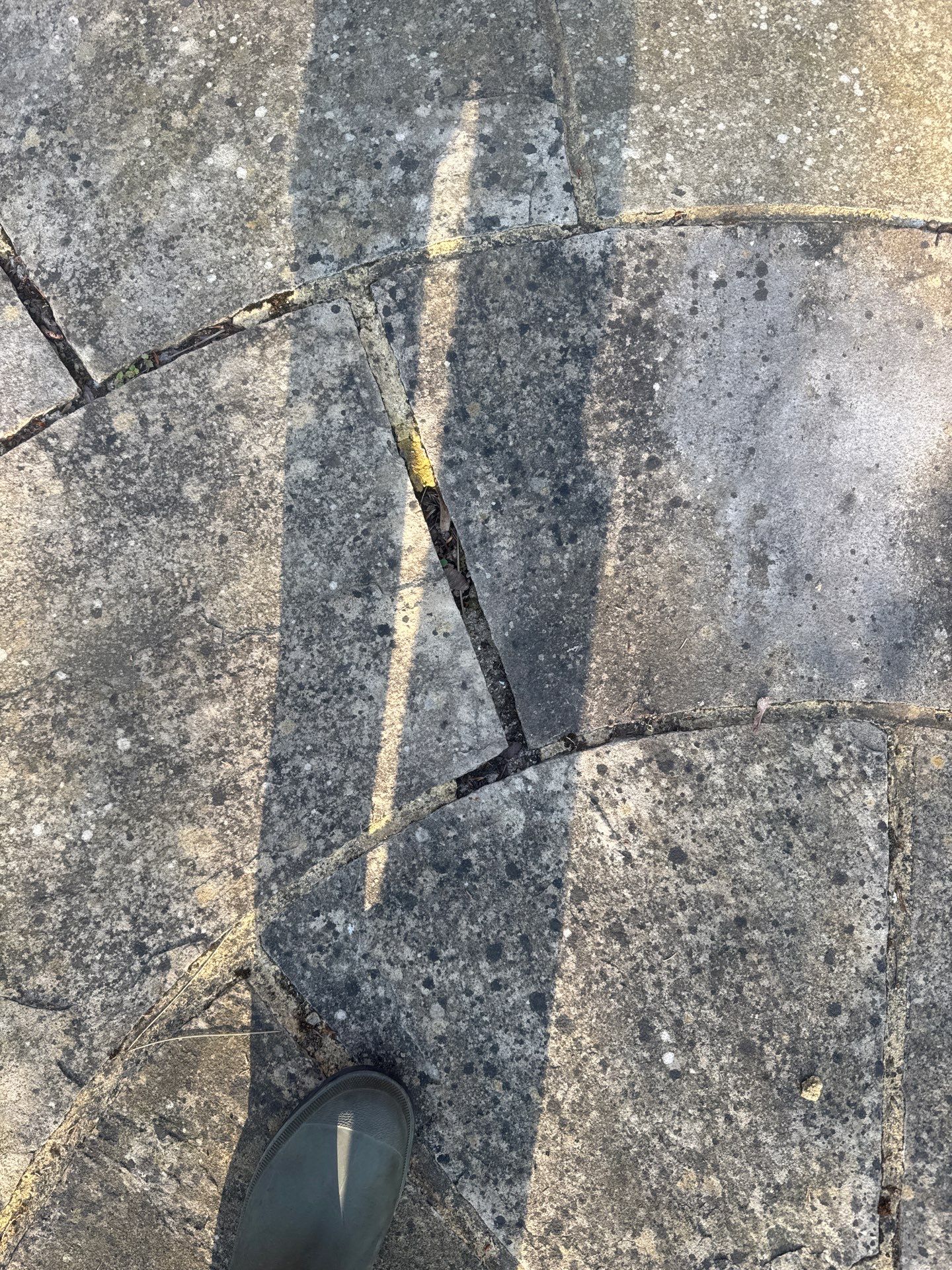 Patio Area Spring Clean using 18inch Whirlaway FSC by Ges Exterior Cleaning ltd