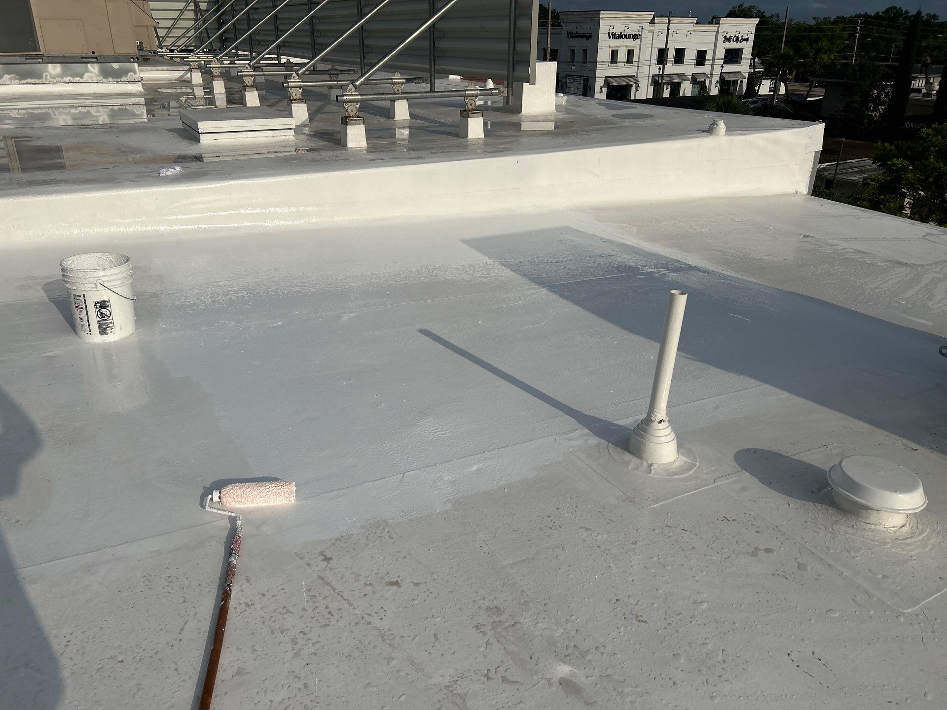 Kiddie Academy - Roof Coating by Fiddlers Roofing