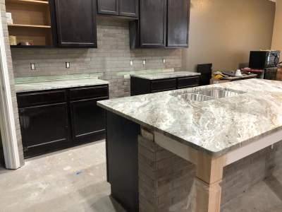 Kitchen countertop upgrade with Custom Stone Countertops in New Braunfels by Mena stone surfaces