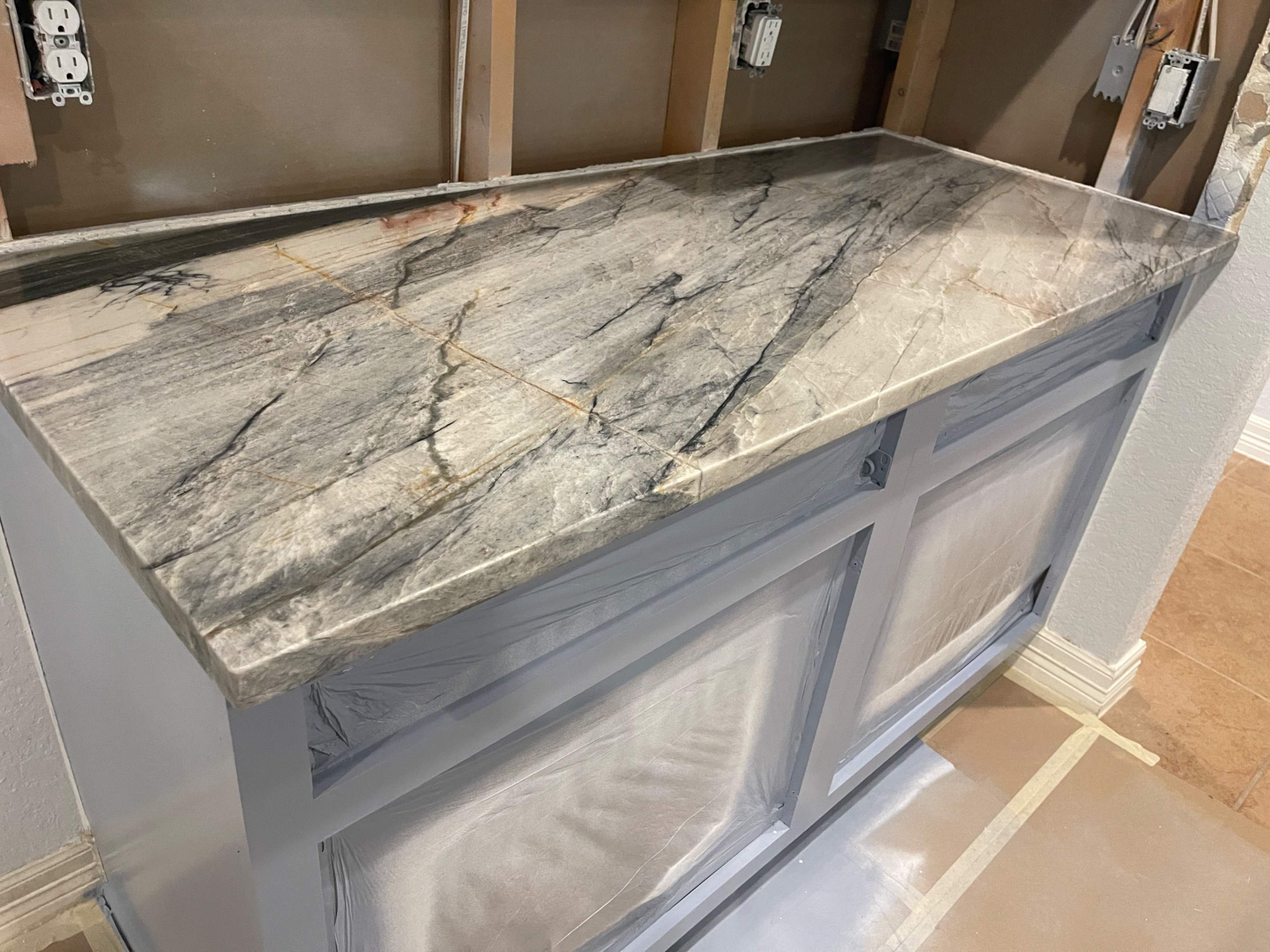 Custom Natural Stone Countertop Installation for San Antonio Kitchen Remodel by Mena stone surfaces