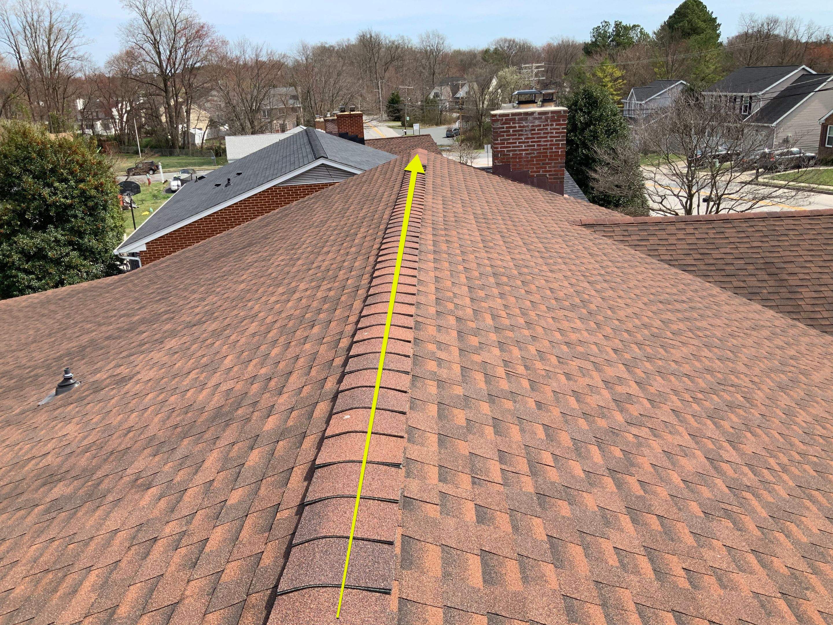 Residential Roofing Repair using Ridge Vent  by Alpha Design Services