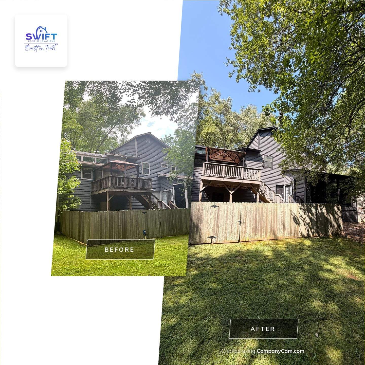 Dark Grey Exterior Painting and Front Door Refresh in Marietta by Swift Home Renovations